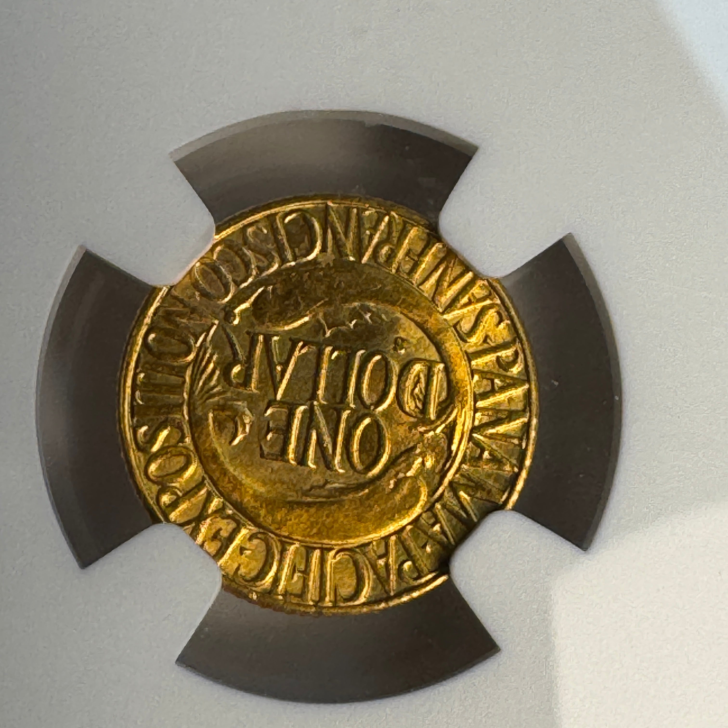 1915-S Panama-Pacific Expo $1 Gold Dollar, NGC MS-65