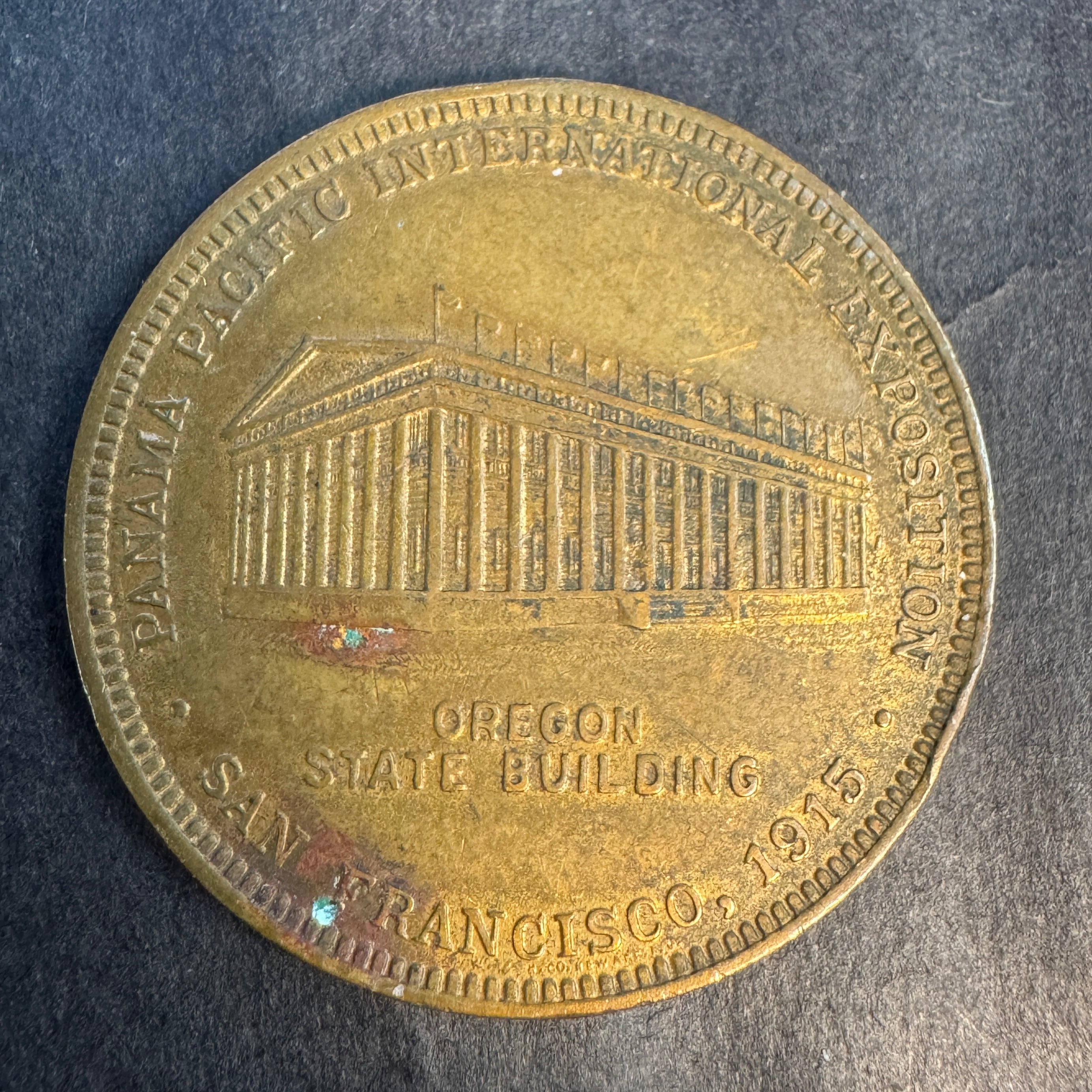 1915 Oregon State Building Medal, Panama-Pacific International Expo, San Francisco CA