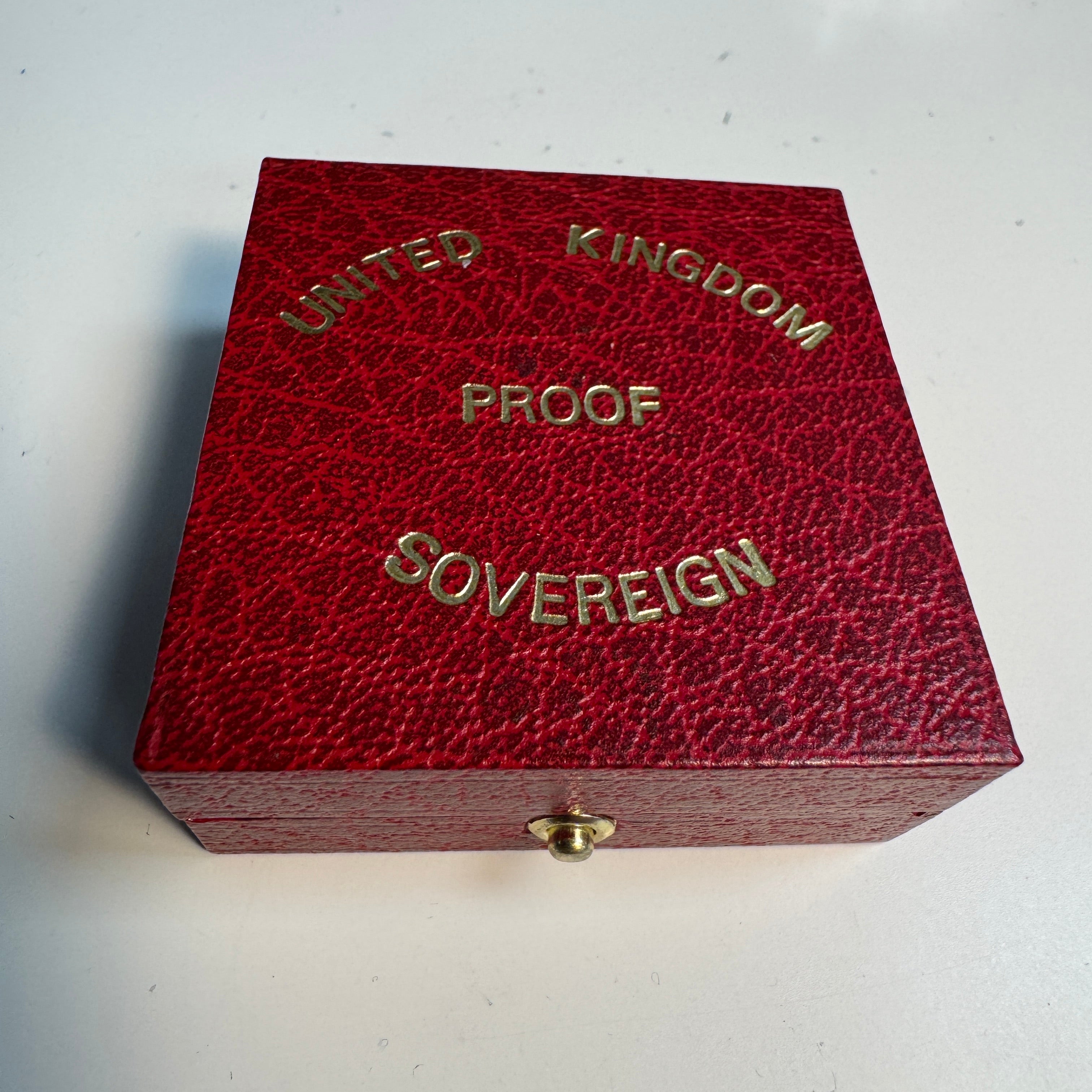 1985 Great Britain UK Proof Gold Sovereign in Royal Mint Box 🇬🇧 0.2354oz AGW