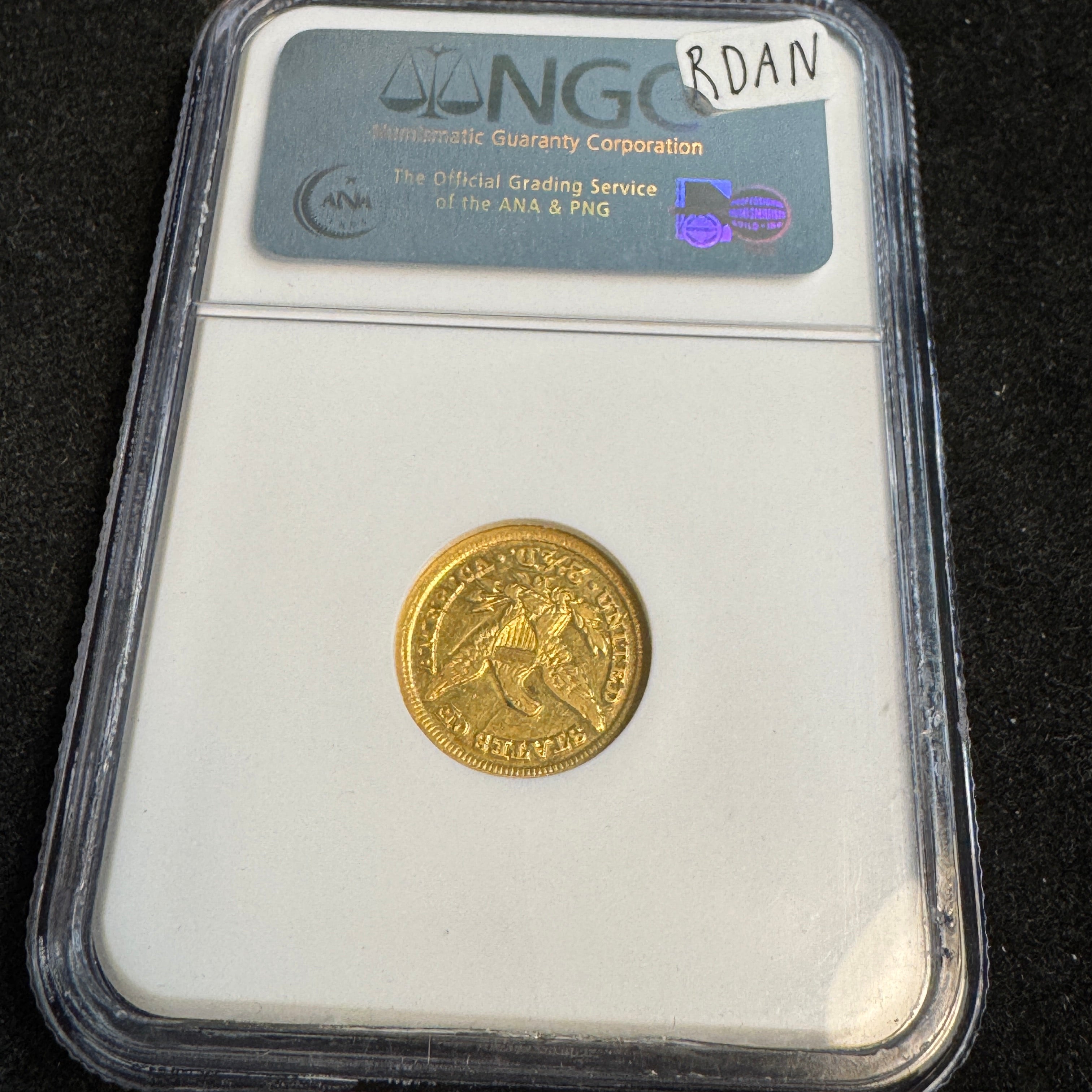 1848-D Liberty Head $2.5 Gold, Dahlonega, NGC AU-53