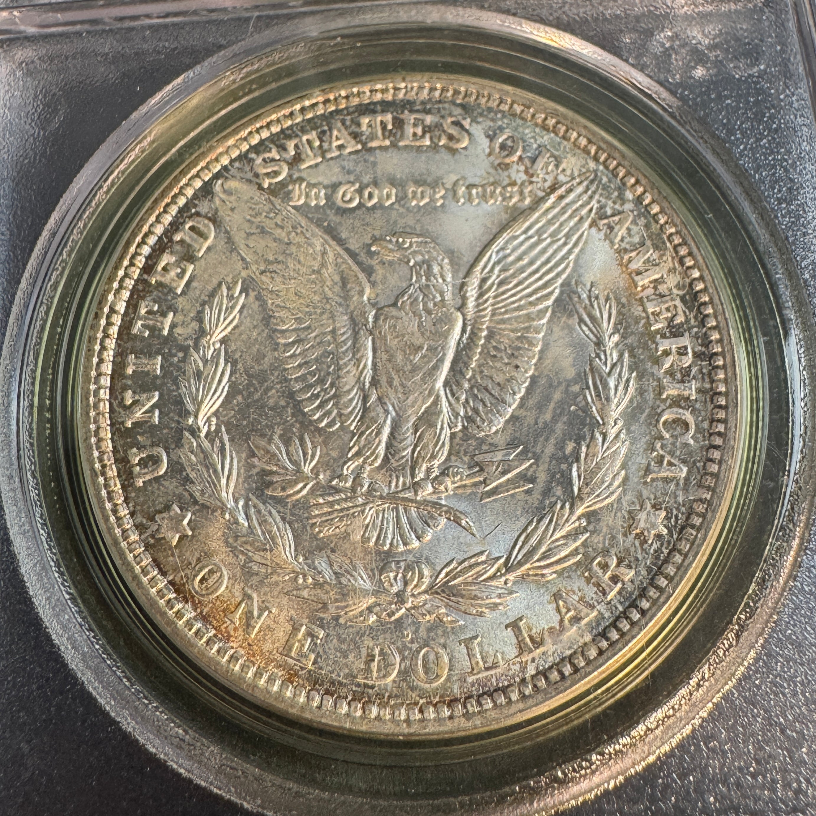1921-D Morgan Silver Dollar US$1, PCGS MS-64