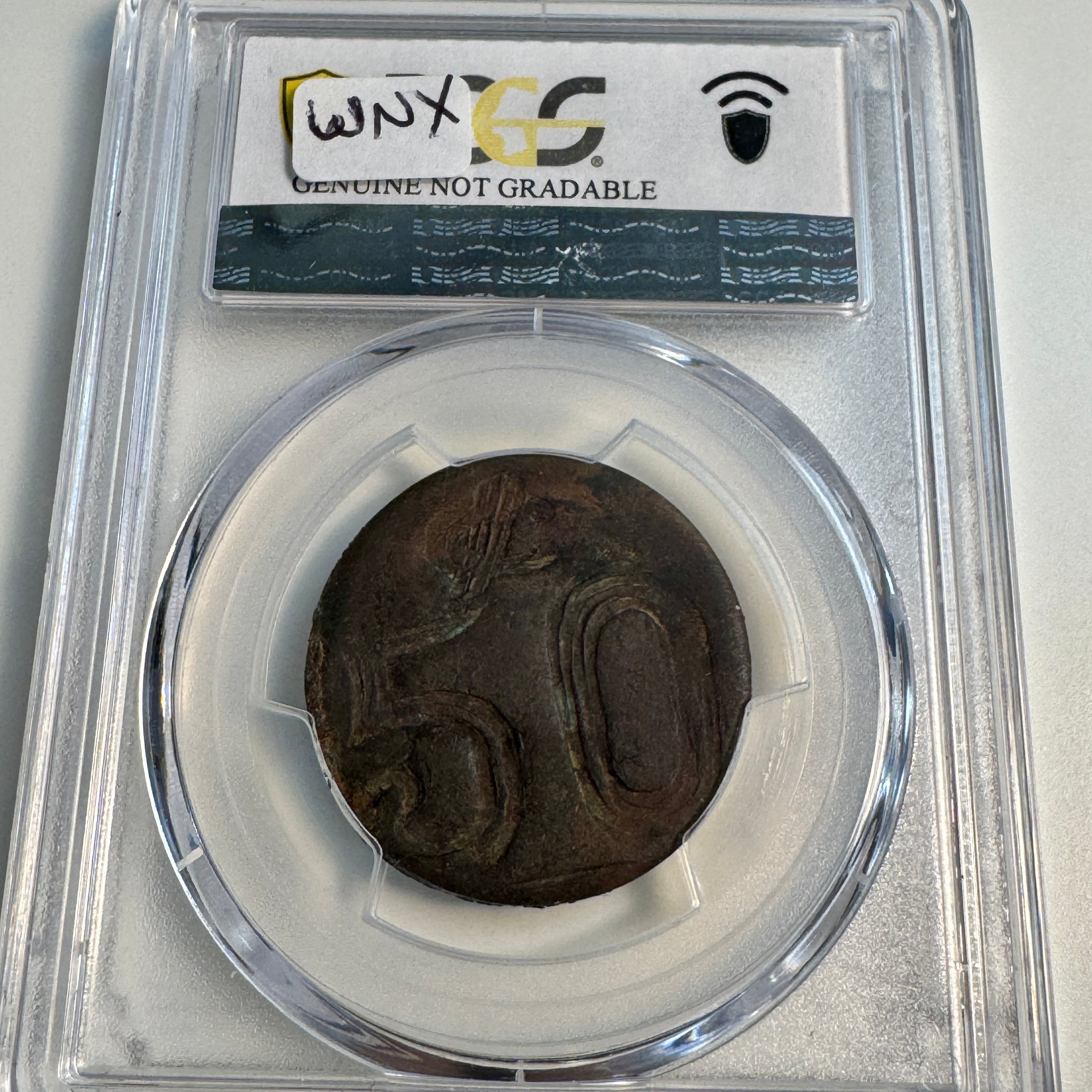 (1915) Mexico AE 50 Centavos, Amecameca. KM-686, PCGS AU Details (Env.)