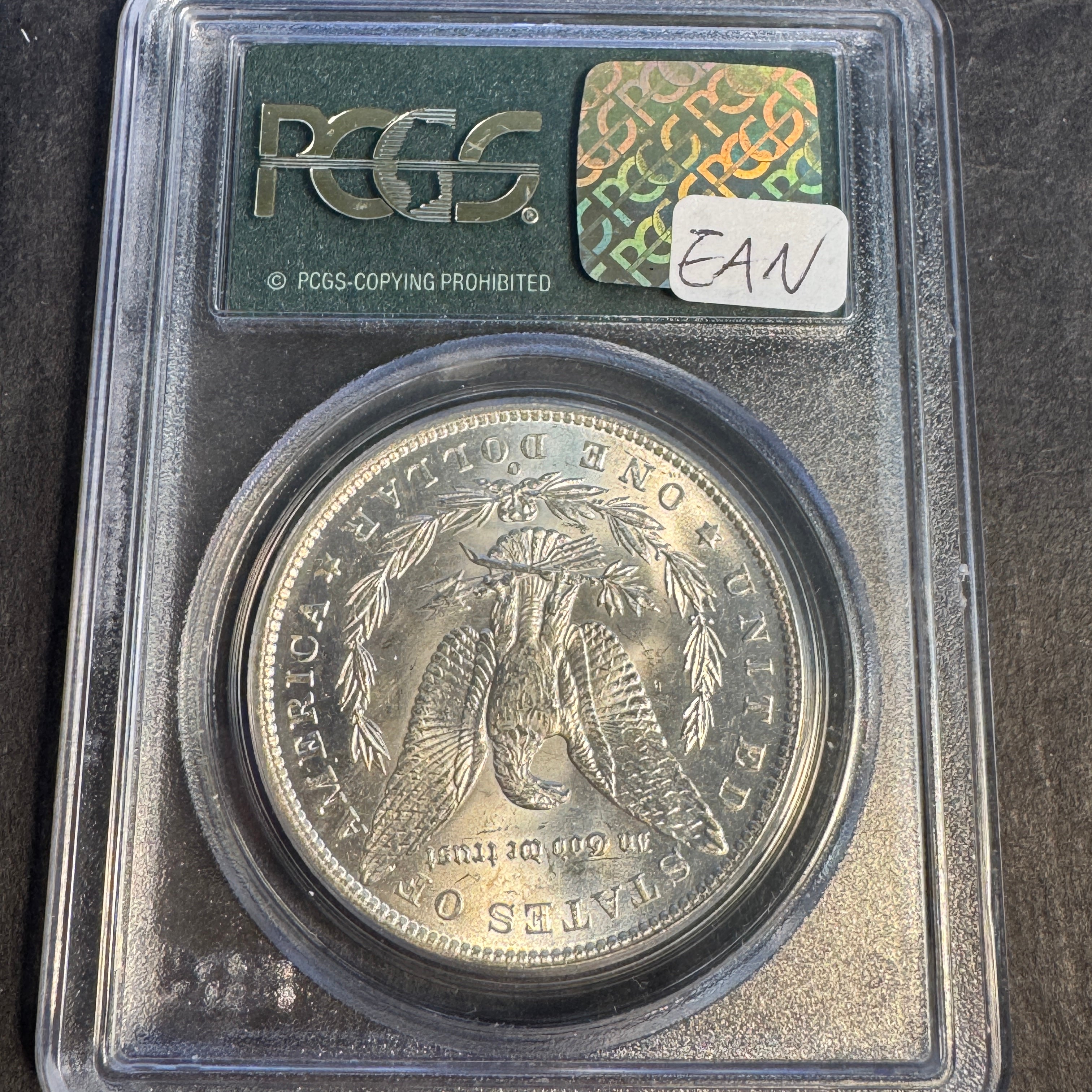 1885-O Morgan Silver Dollar $1, OGH PCGS MS-65