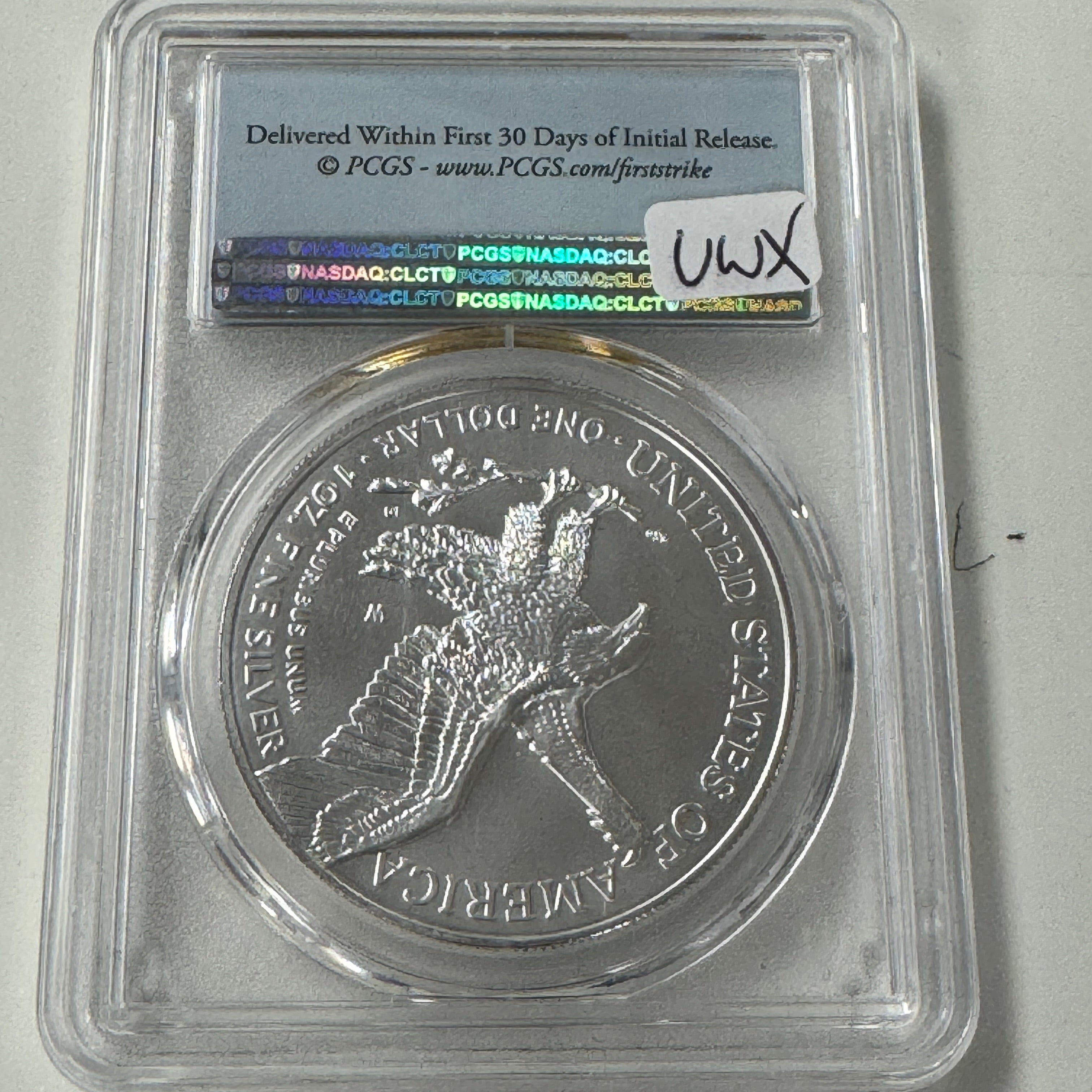 2021-W Burnished Silver Eagle, First Strike PCGS SP-69, Type 2