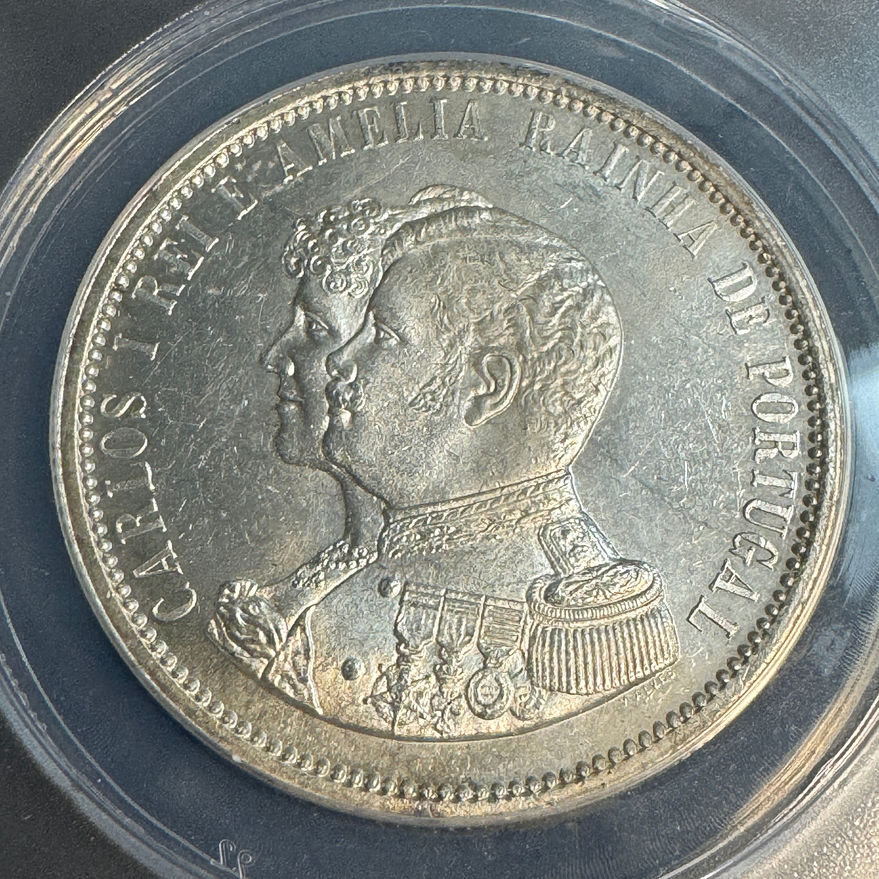 1898 Portugal AR 1000 Reis, 400th Anniv. Discovery of India, ANACS MS-63 🇵🇹