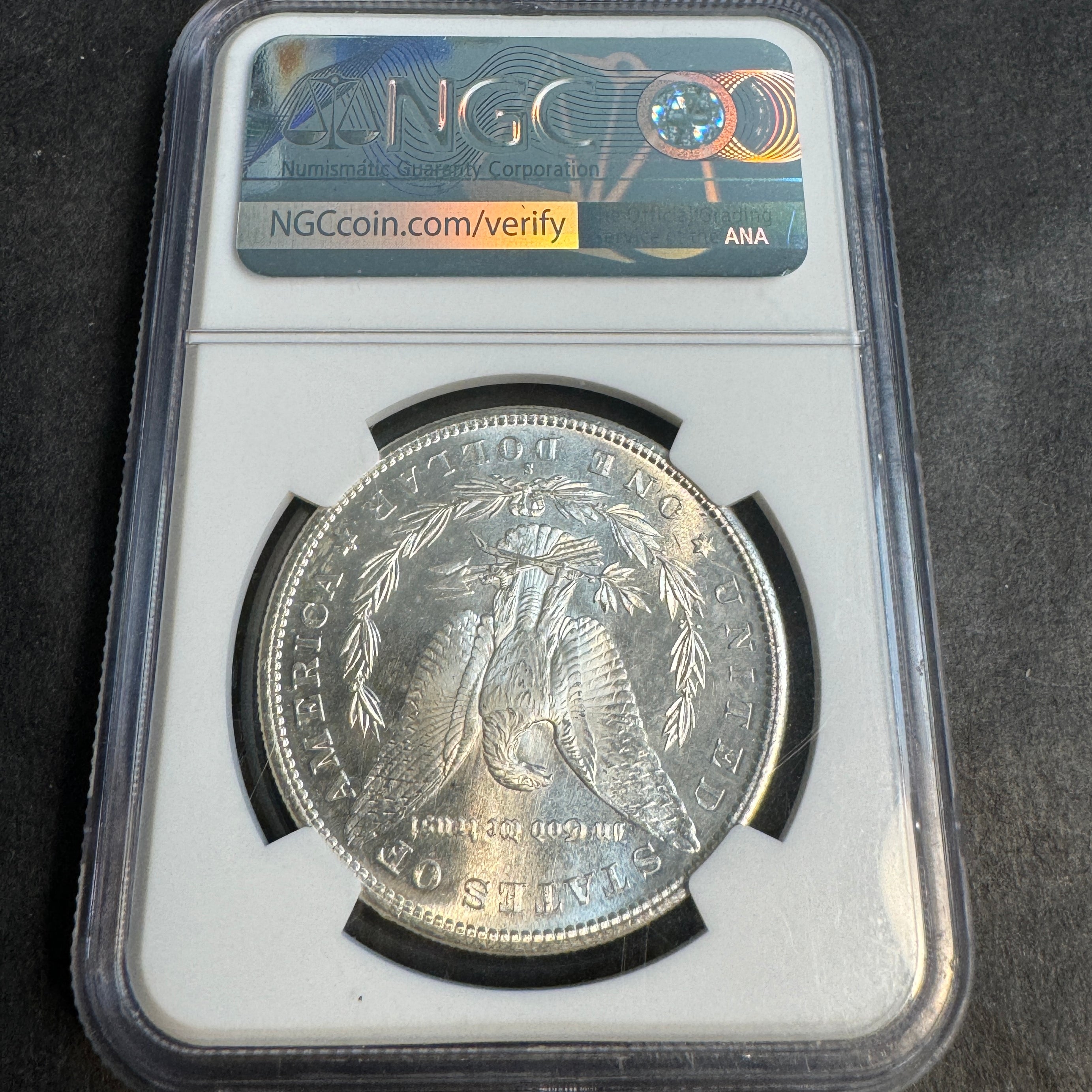 1882-S Morgan Silver Dollar, NGC MS-67+ with Green CAC