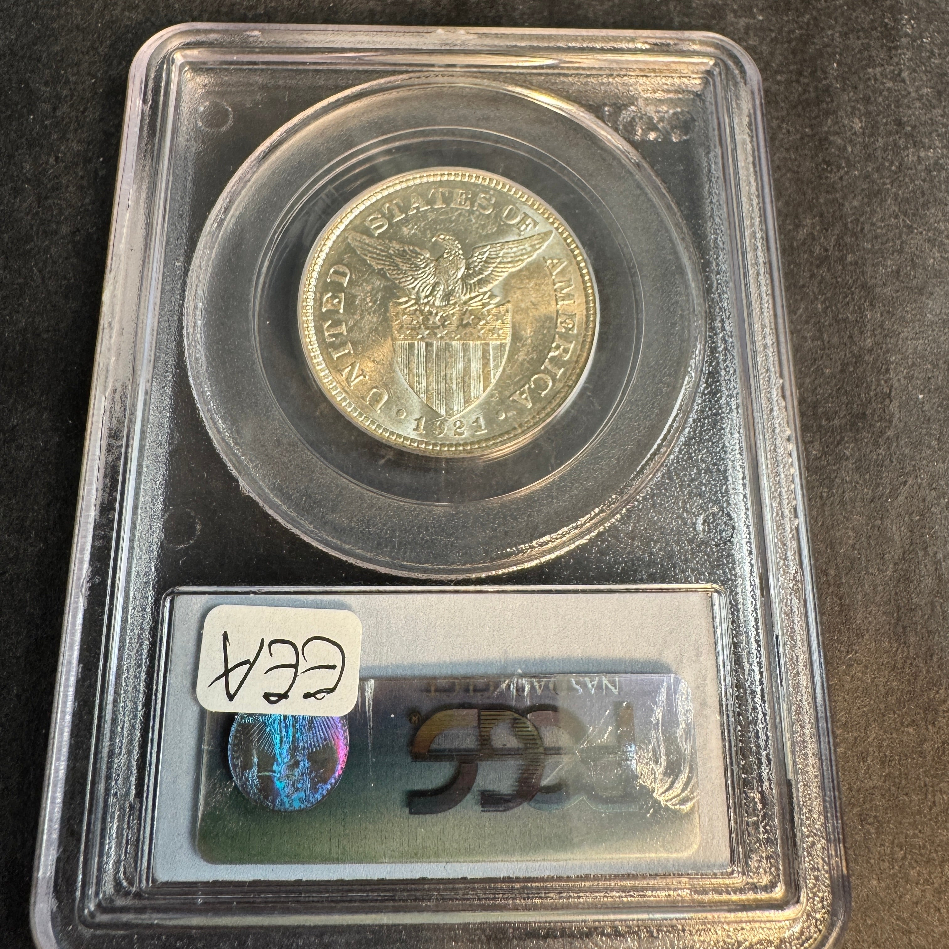 1921 US Philippines 50 Centavos, PCGS MS-61 - Choice