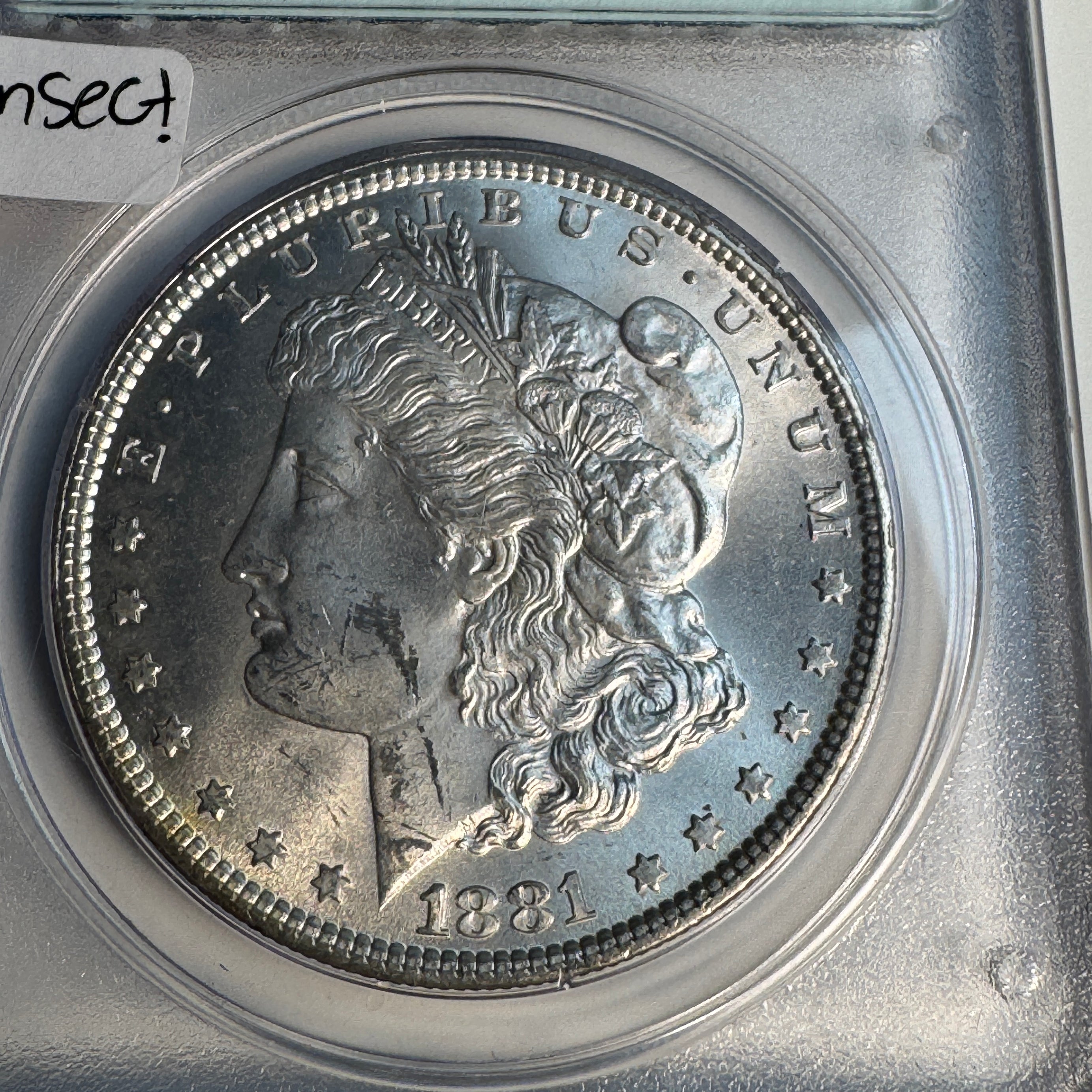 Trio of Consecutive Serial# PCGS Rattler Morgans: 1879-S MS62, 1880-S MS63, 1881 MS62