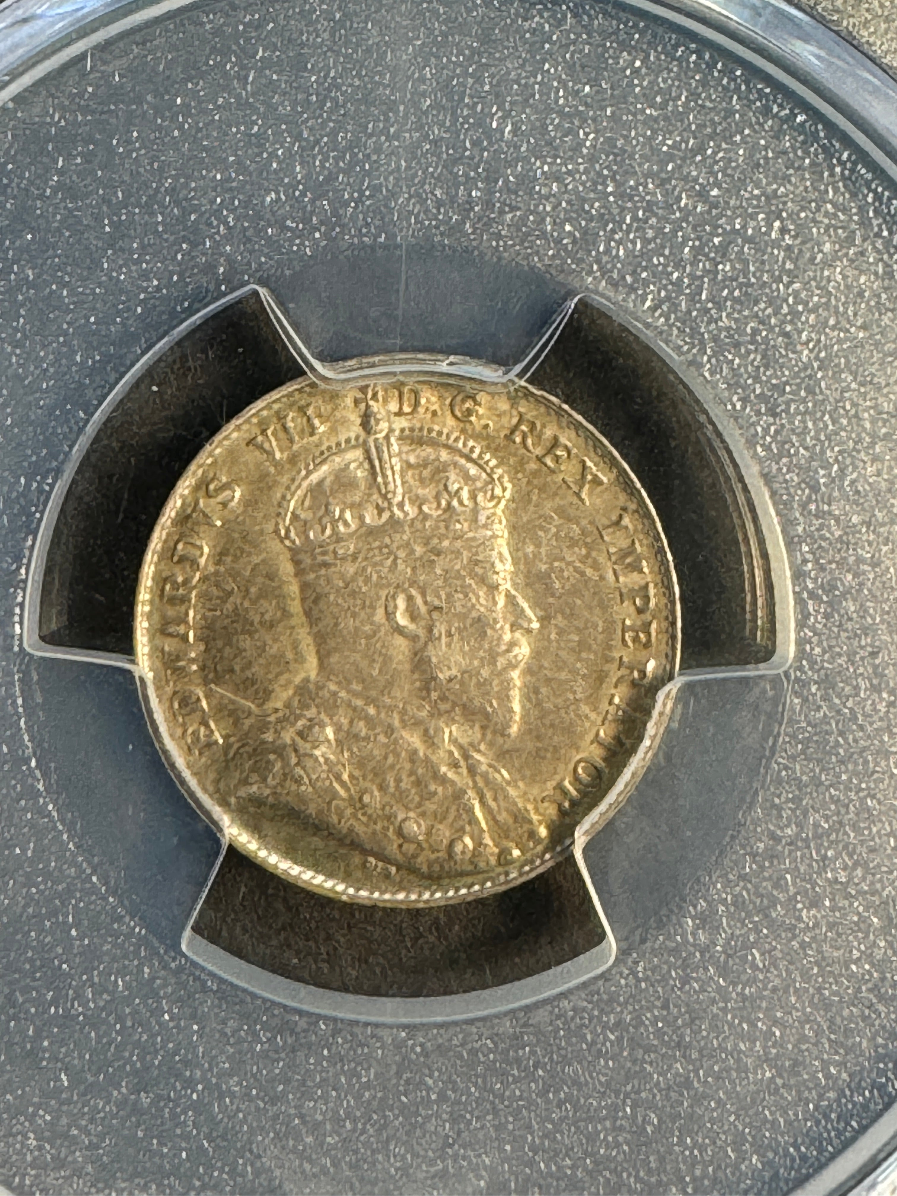 1902 (No Mintmark) Canada 10 Cents, Edward VII, PCGS AU-55 🇨🇦