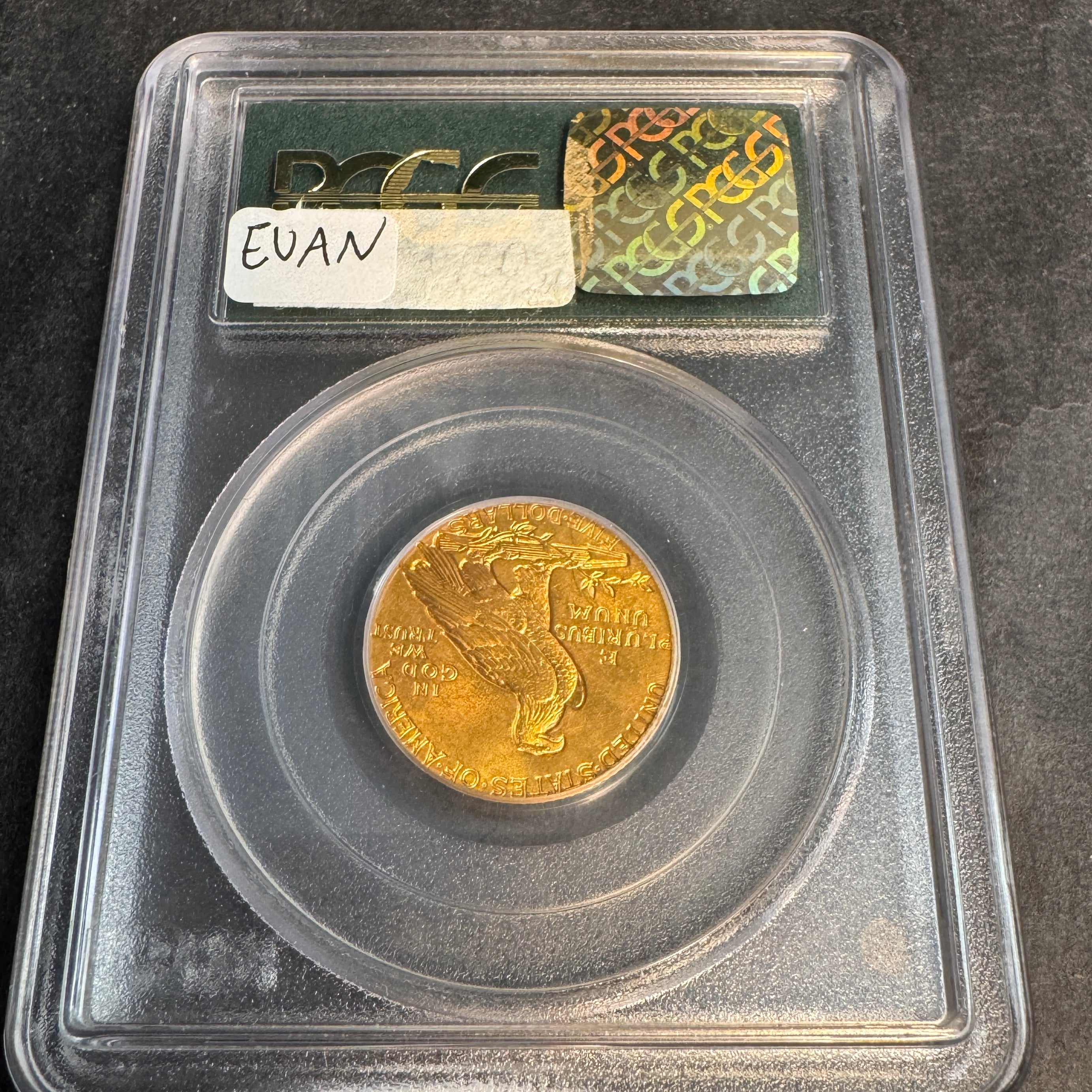 1912 (P) Indian $5 US Gold, PCGS MS-63