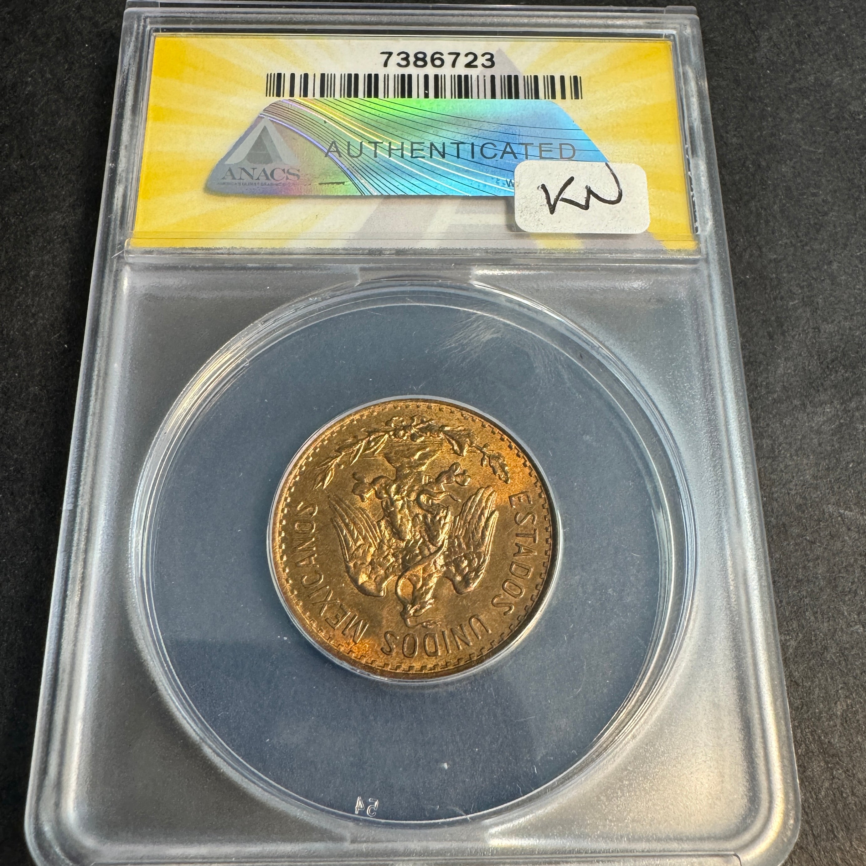 1939-Mo Mexico 2 Centavos ANACS MS-64 RB 🇲🇽