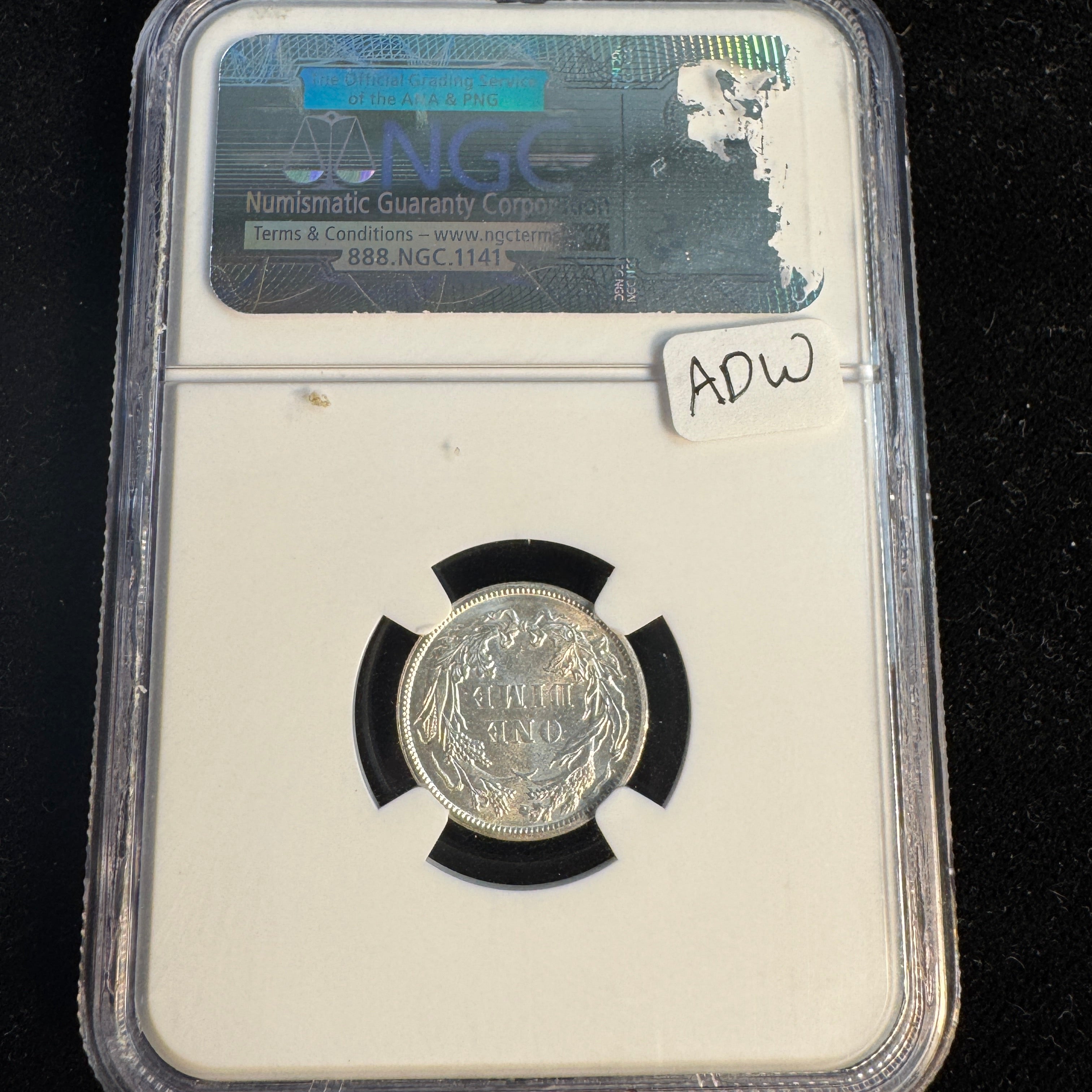 1886 Seated Liberty Dime, NGC MS-66