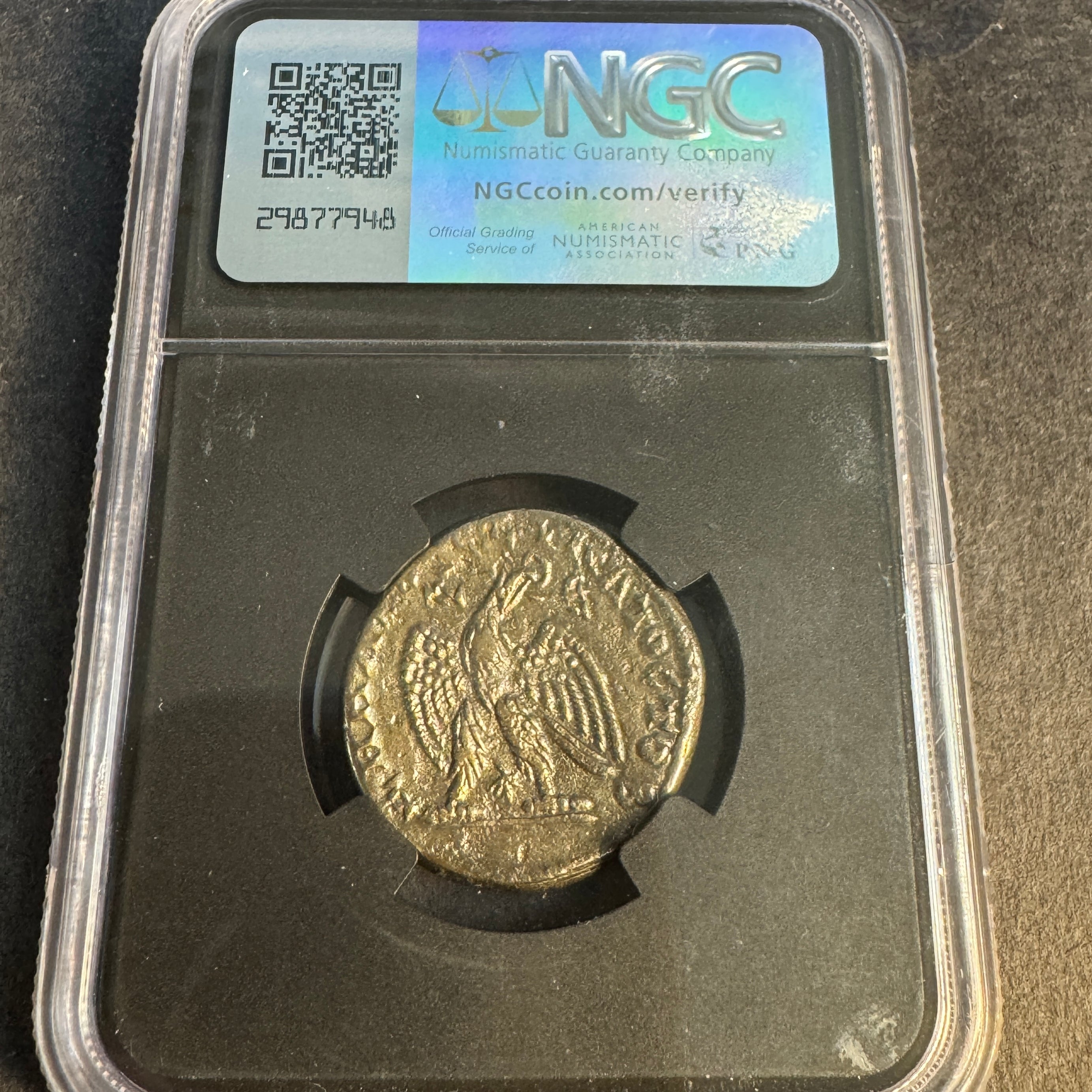 (218-222 AD) Elagabalus, Roman Imperial Syria, Antioch, Billon Tetradrachm, NGC Ch VF