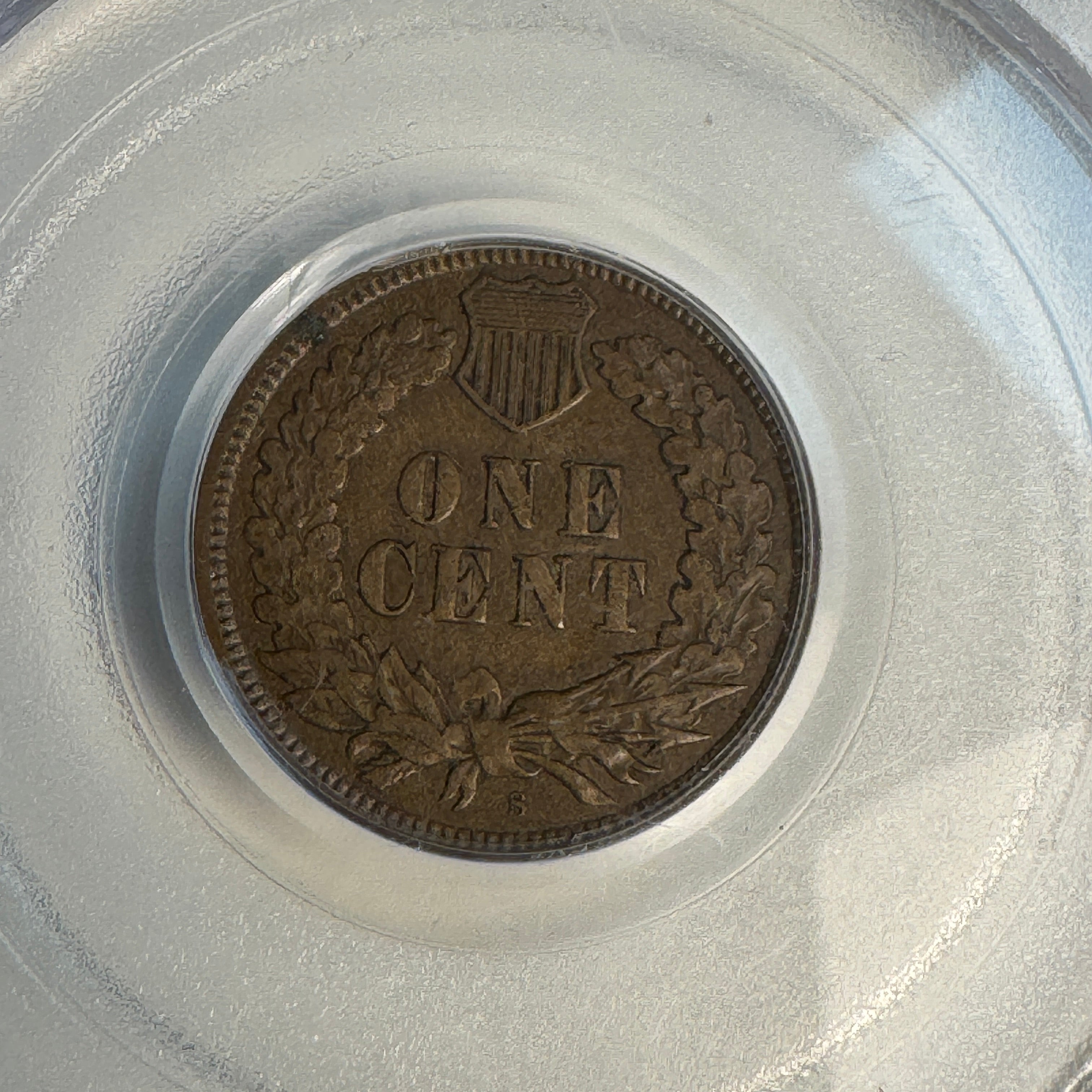 1909-S Indian Head Cent 1C, OGH PCGS XF-40