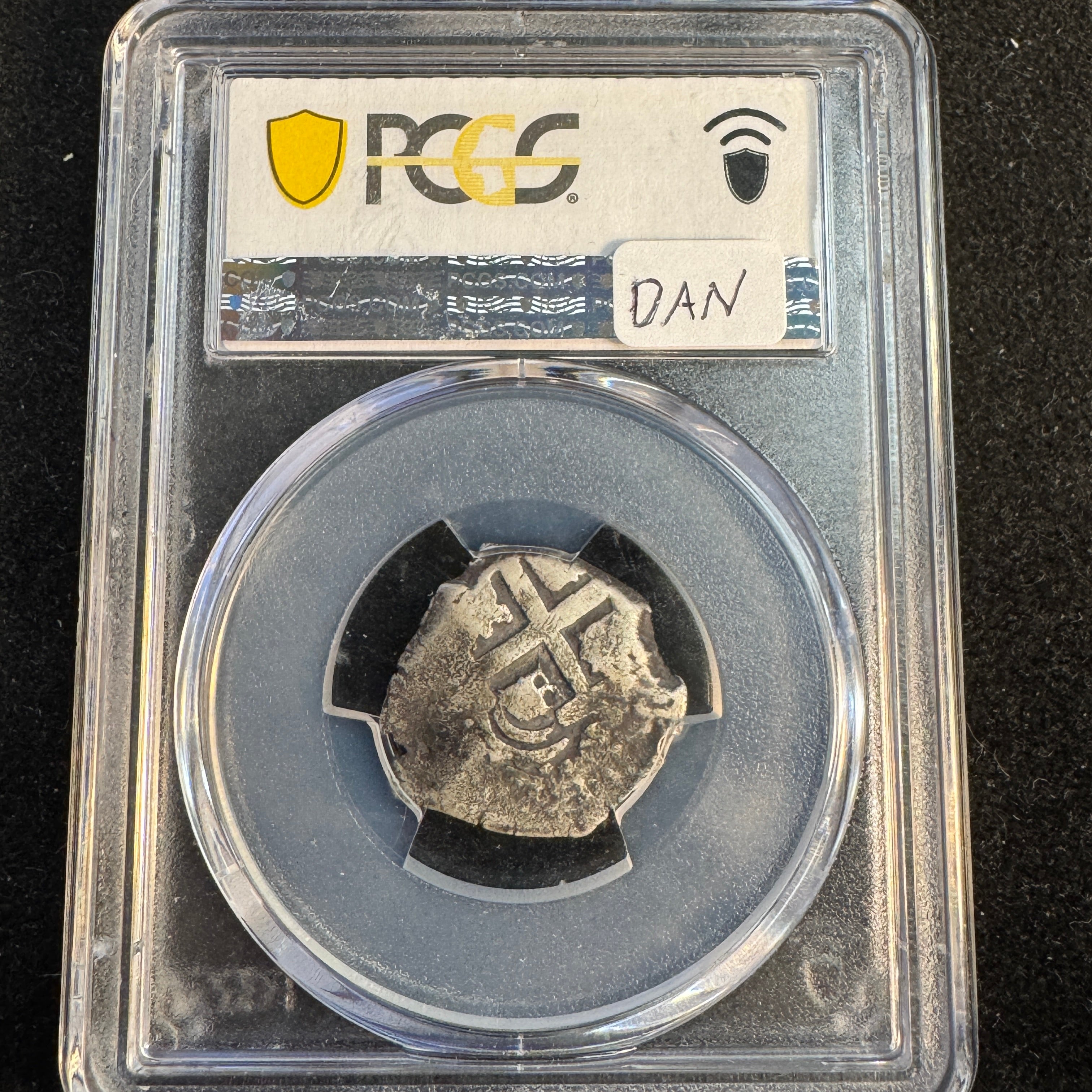 1762 P-VY Bolivia AR 2 Reales Cob, Cal-688, PCGS F-12