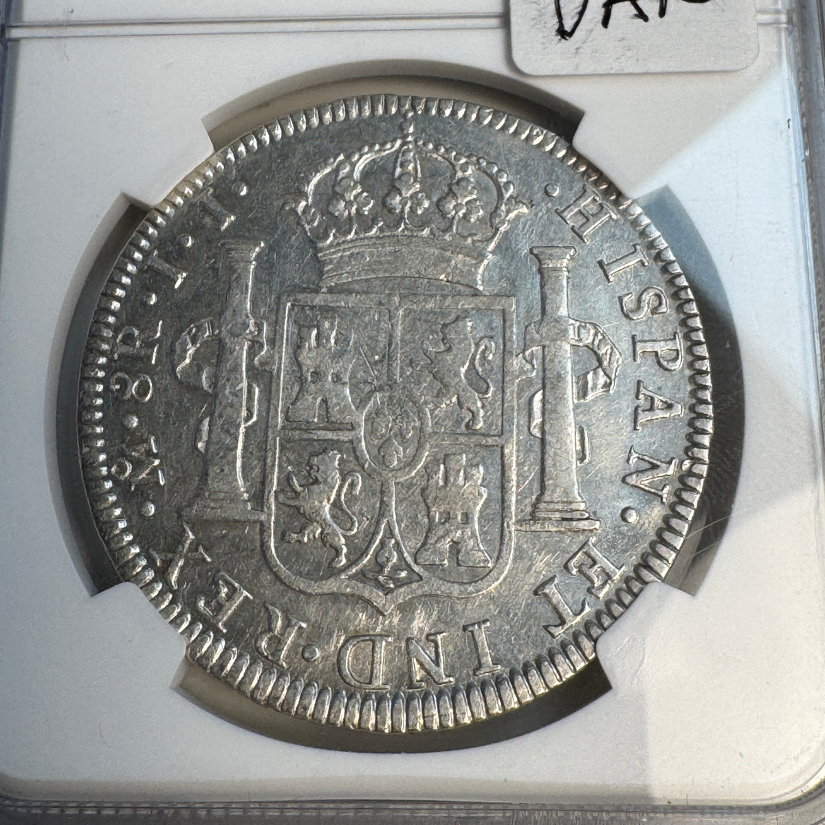 1818 Mo-JJ Mexico 8 Reales, Ferd. II, NGC AU-55