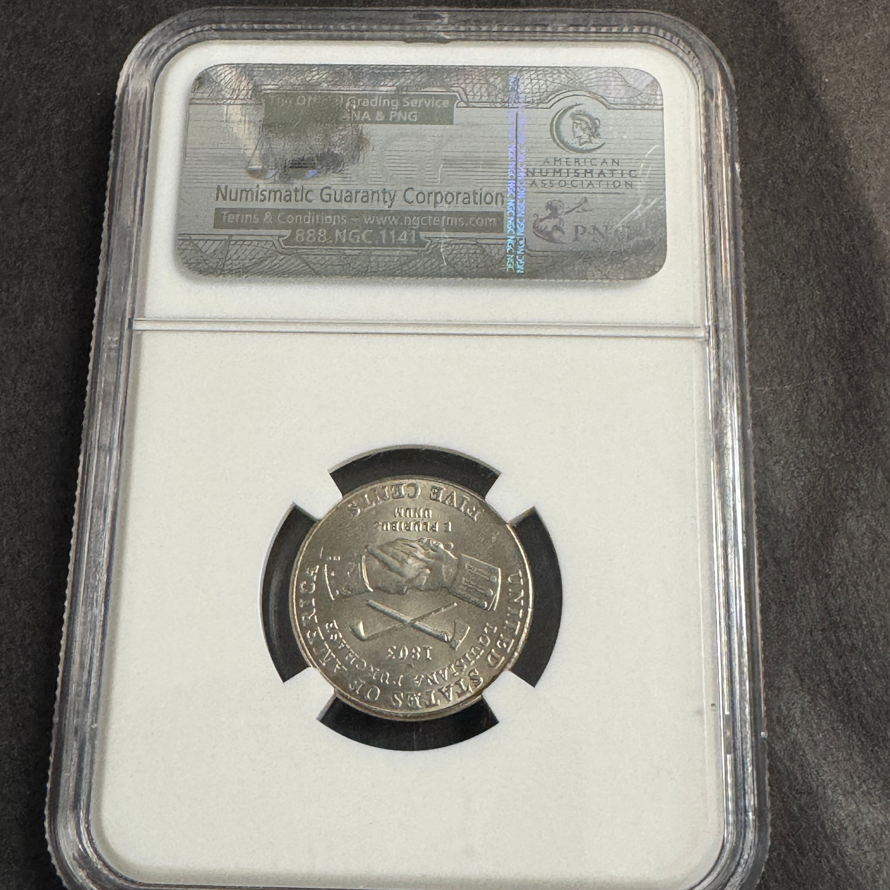 2004 P Jefferson Peace Medal 5c, DDO FS-101, NGC MS-64