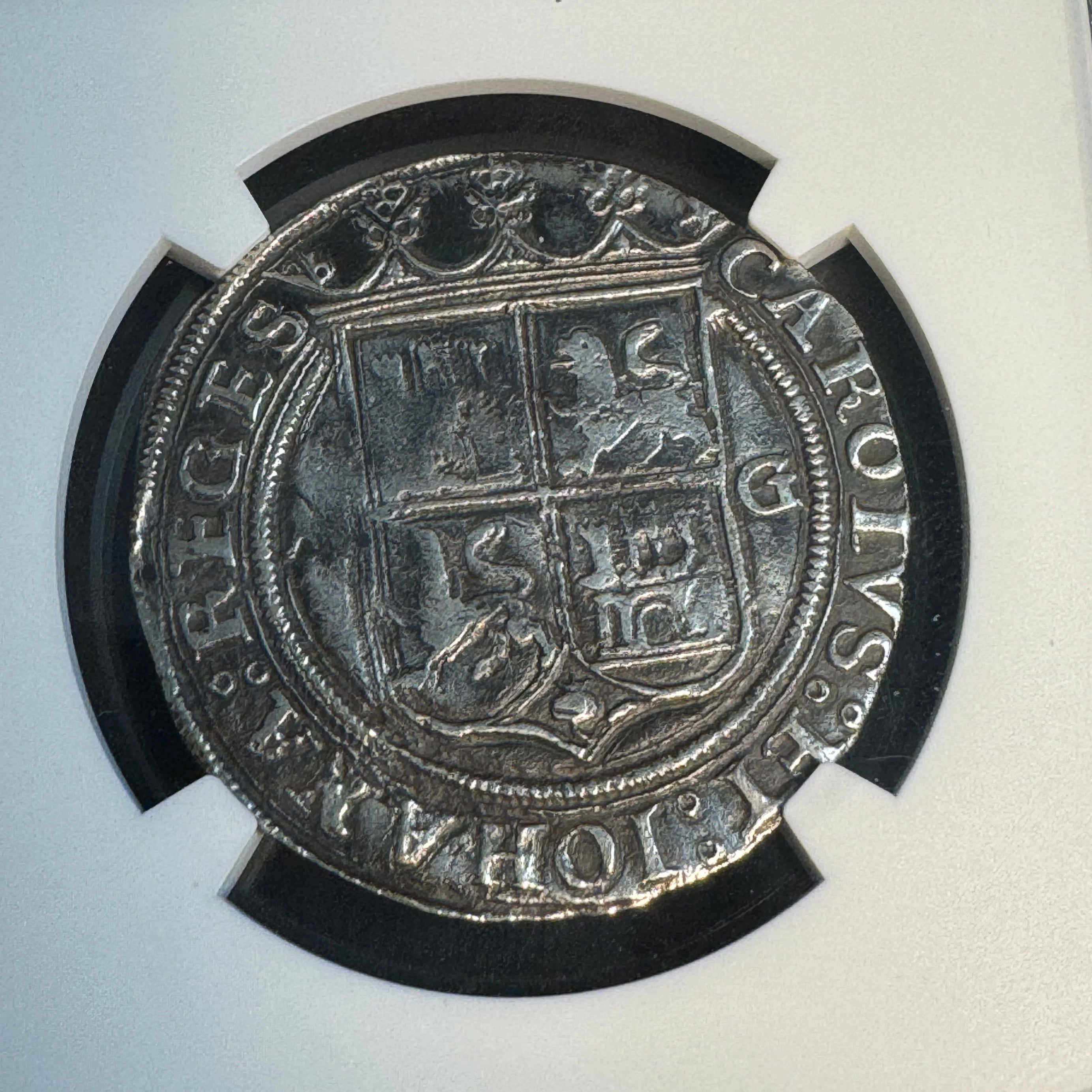 Golden Fleece Certified Shipwreck Coin: (1542-48) M-G Mexico 4 Reales, Charles & Joanna, NGC XF Details 🏴‍☠️