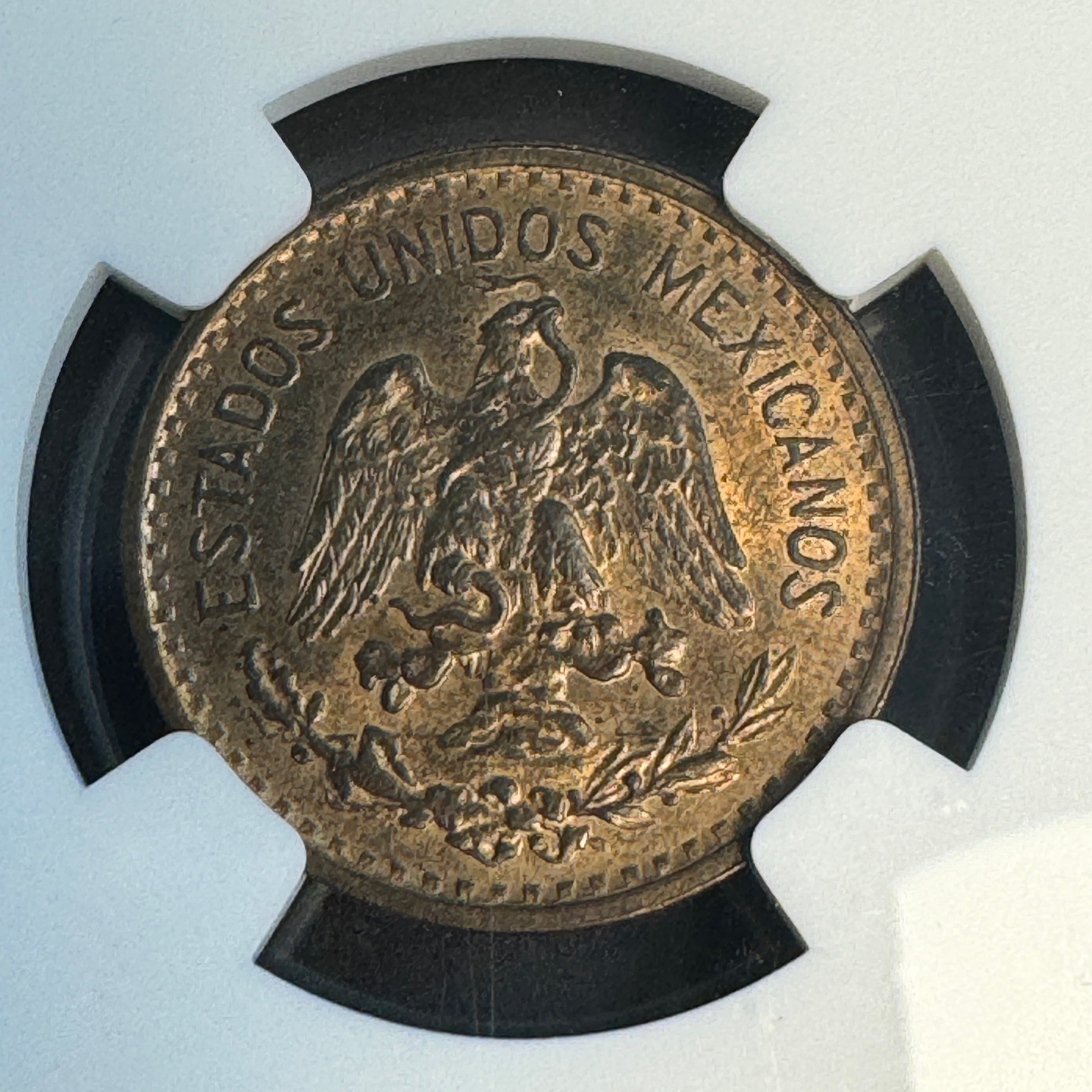 1905-Mo Mexico 1 Centavo, 3rd Republic, NGC MS-64 RB Red-Brown 🇲🇽