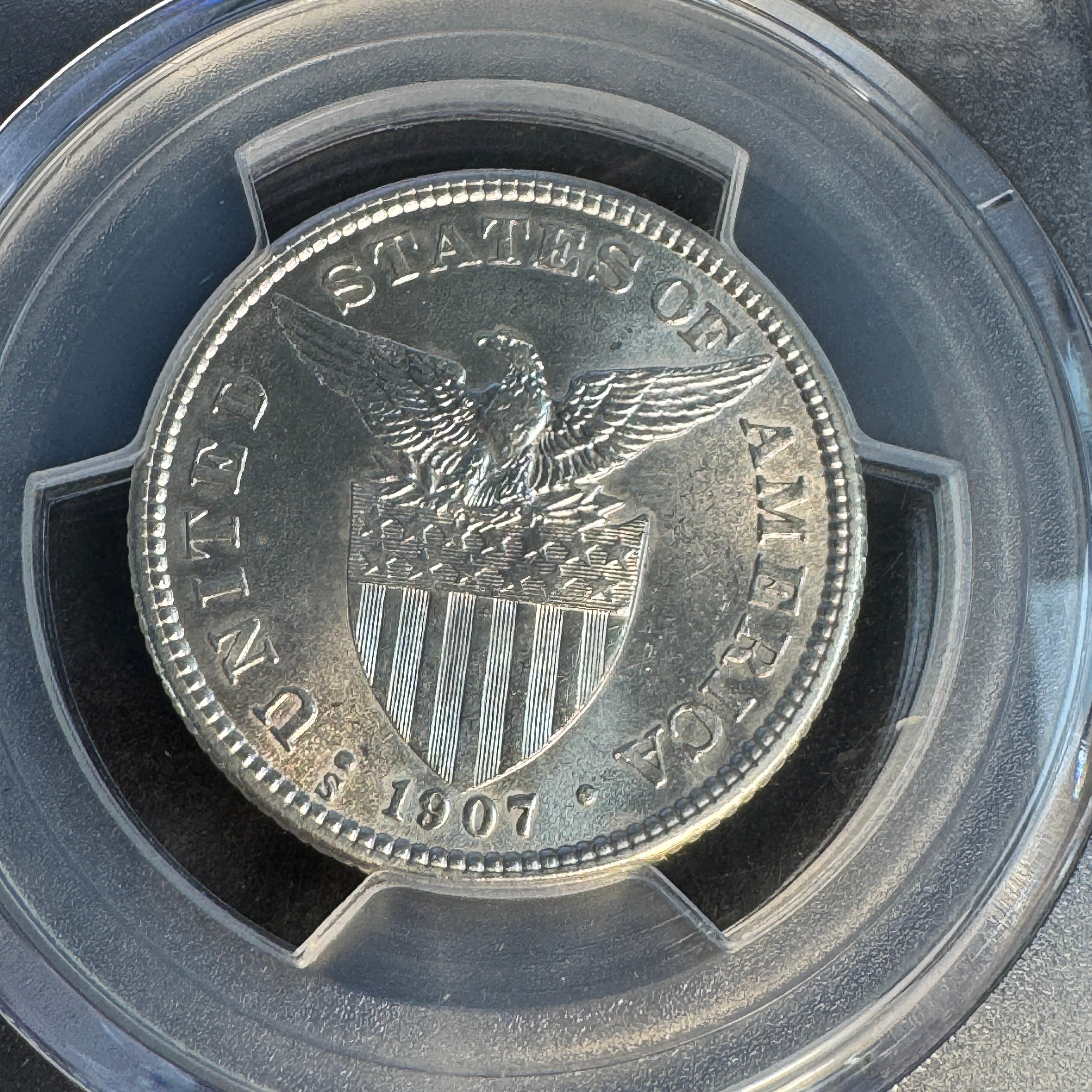 1907-S US Philippines 50 Centavos, PCGS MS-63