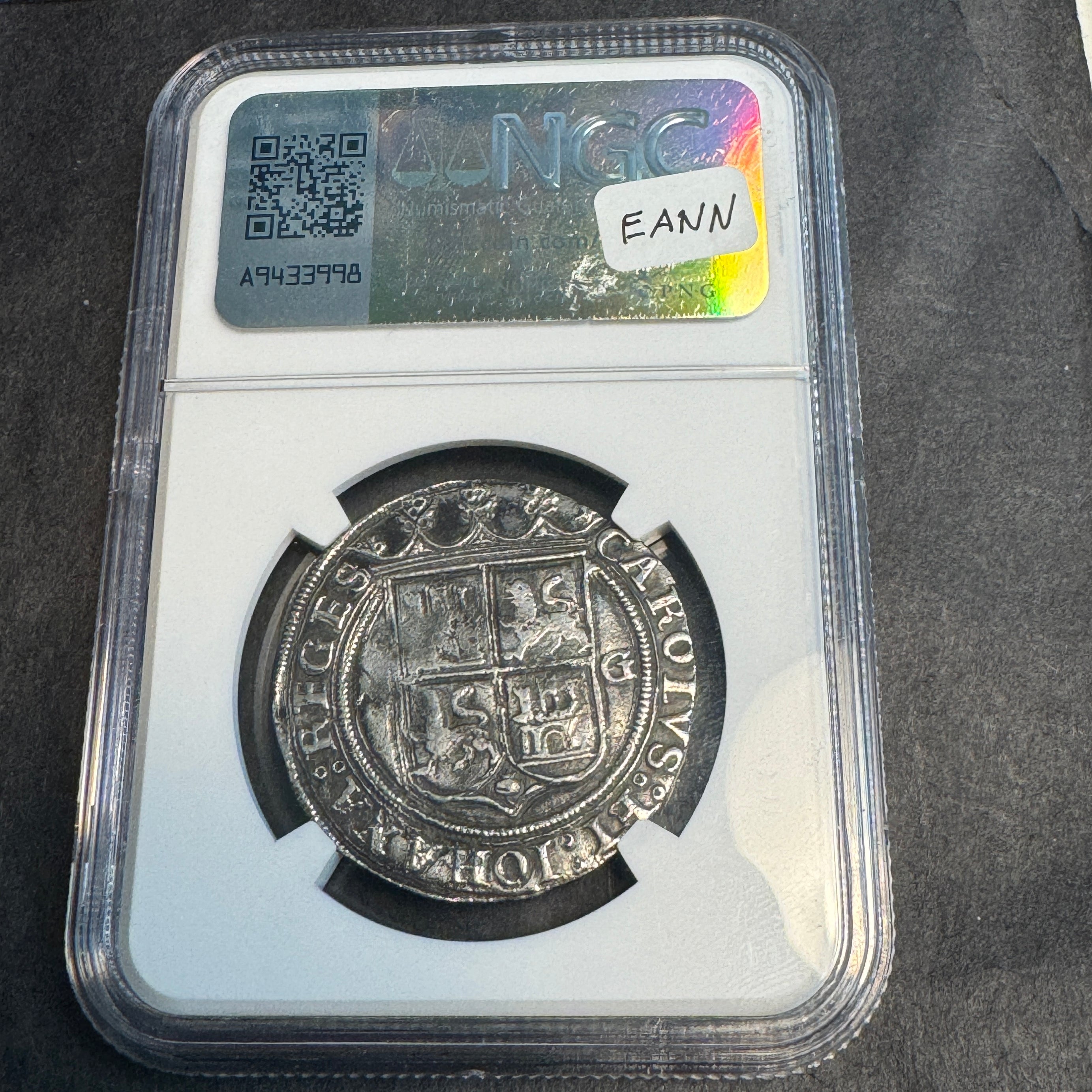 Golden Fleece Certified Shipwreck Coin: (1542-48) M-G Mexico 4 Reales, Charles & Joanna, NGC XF Details 🏴‍☠️