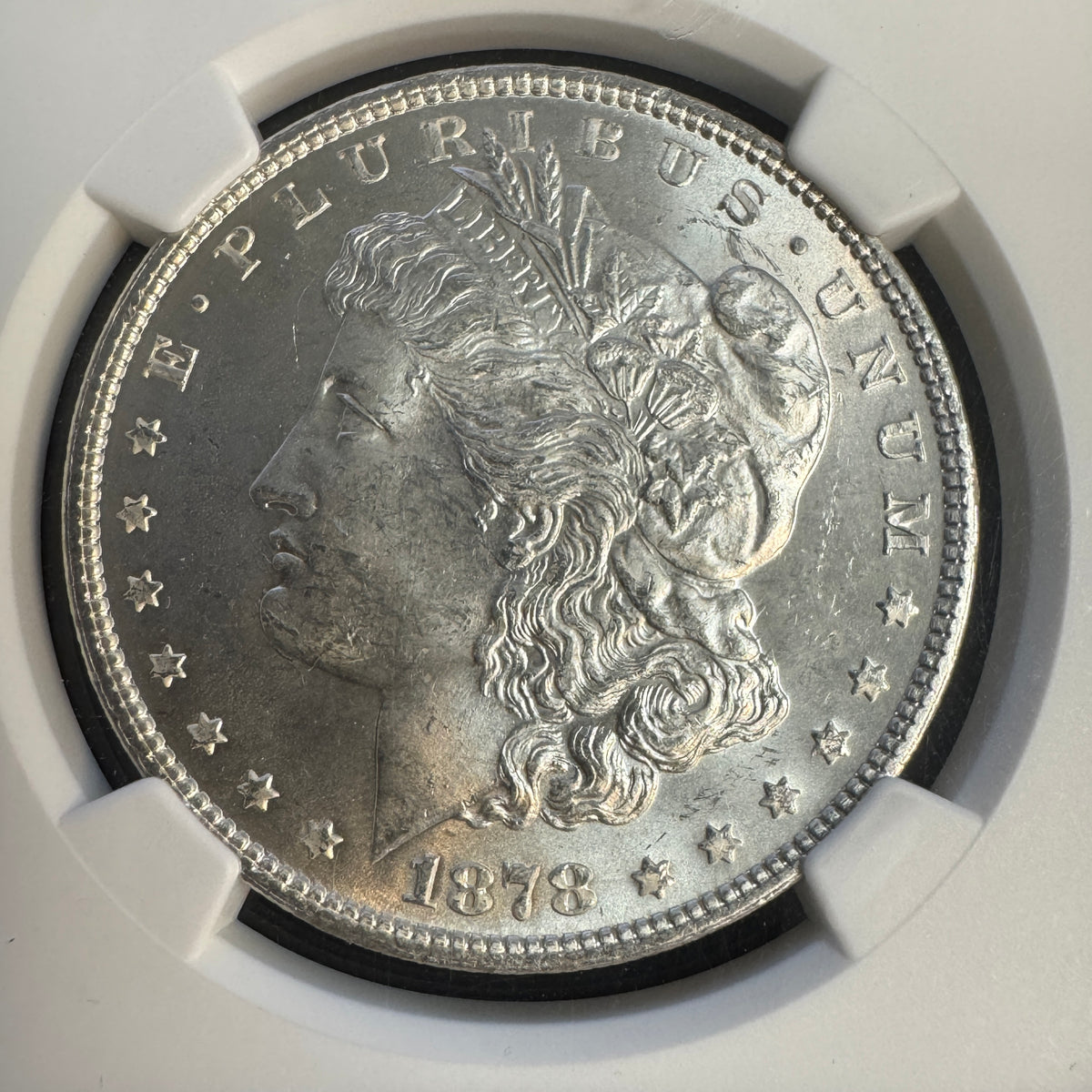 1878 7/8 TF Strong - Morgan Silver Dollar, NGC MS-63 Green CAC