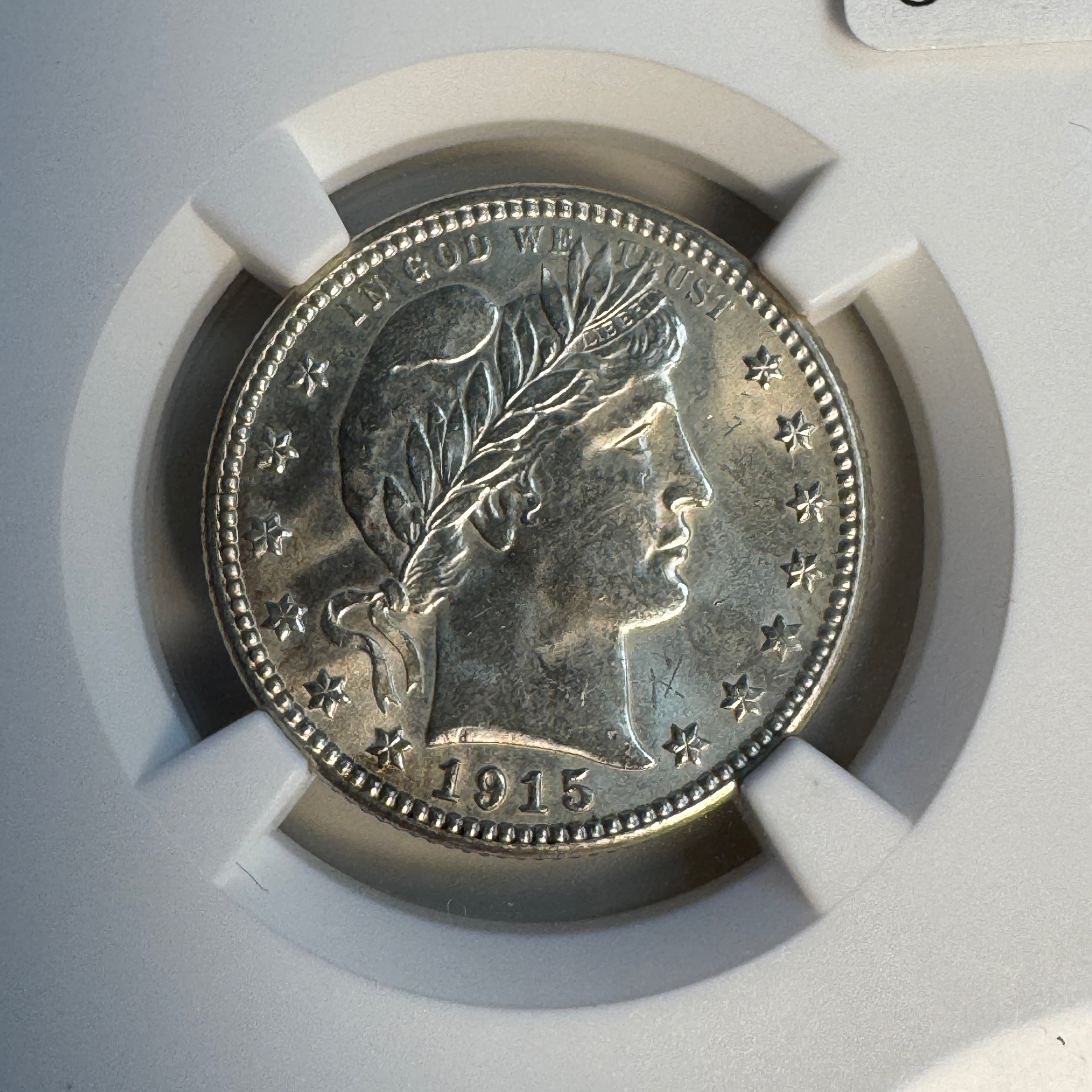 1915-D Barber Quarter 25c, NGC MS-62