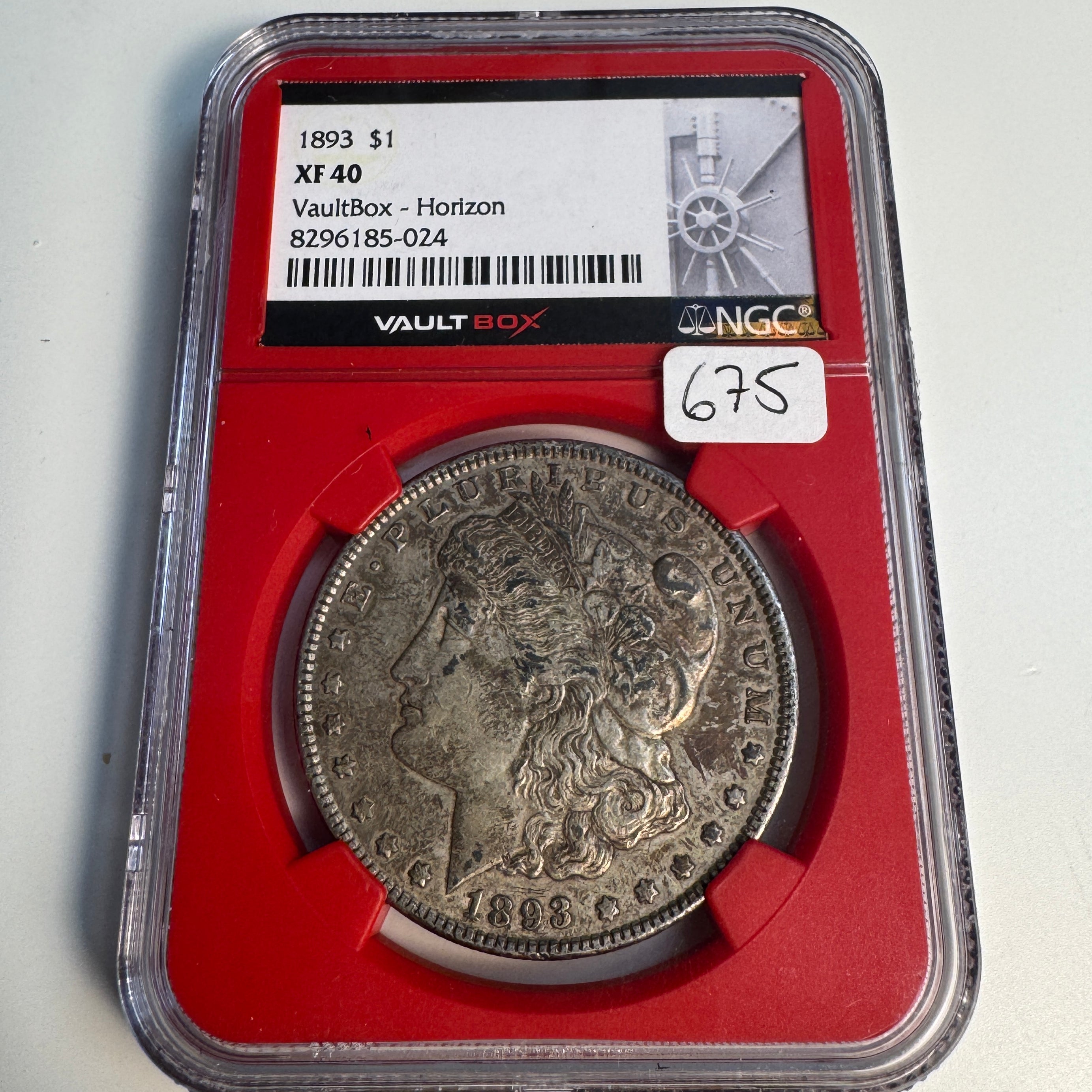 1893 Morgan Silver Dollar - Vaultbox NGC XF-40