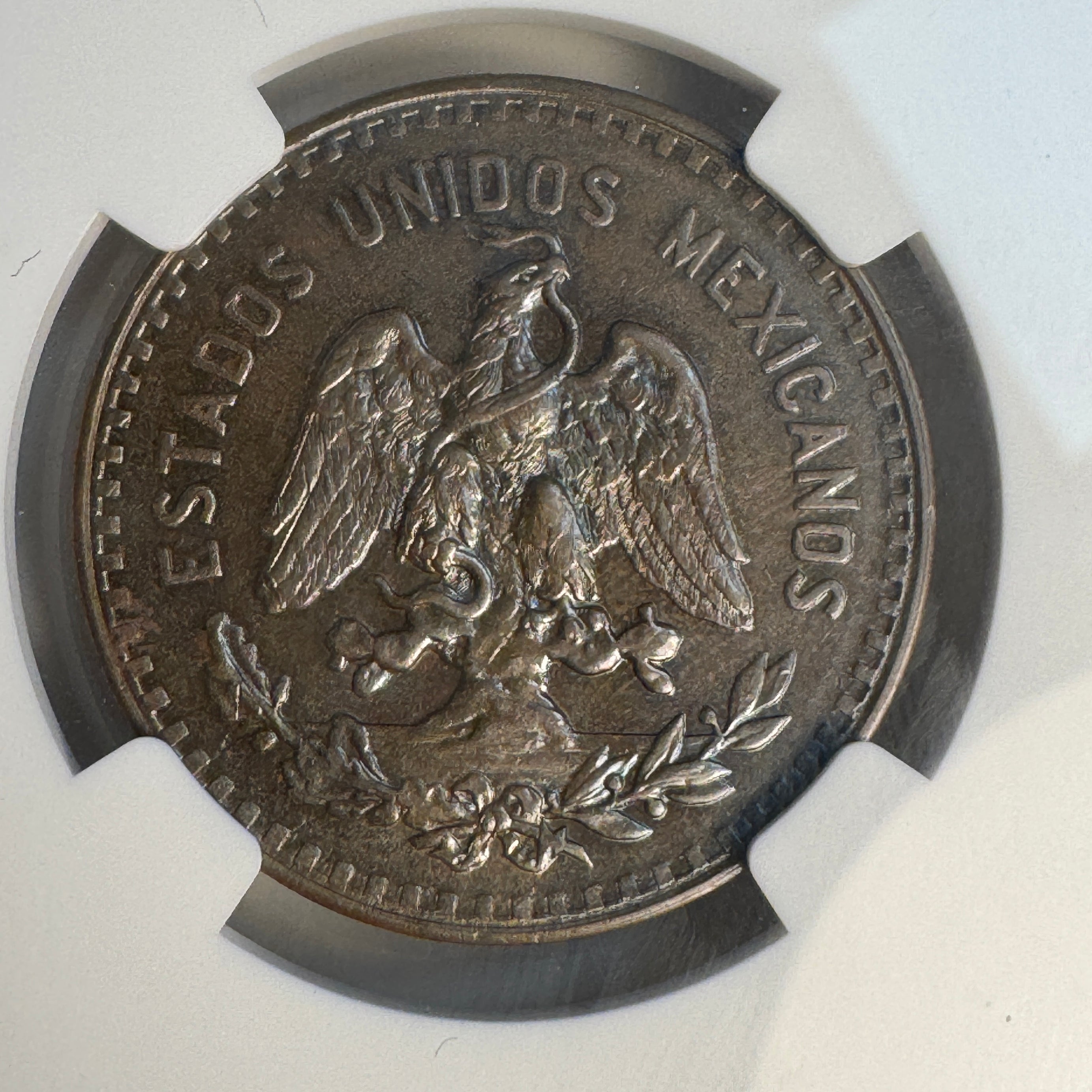 1933 Mo Mexico 5 Centavos, NGC MS-64 BN 🇲🇽 Pop 9/6