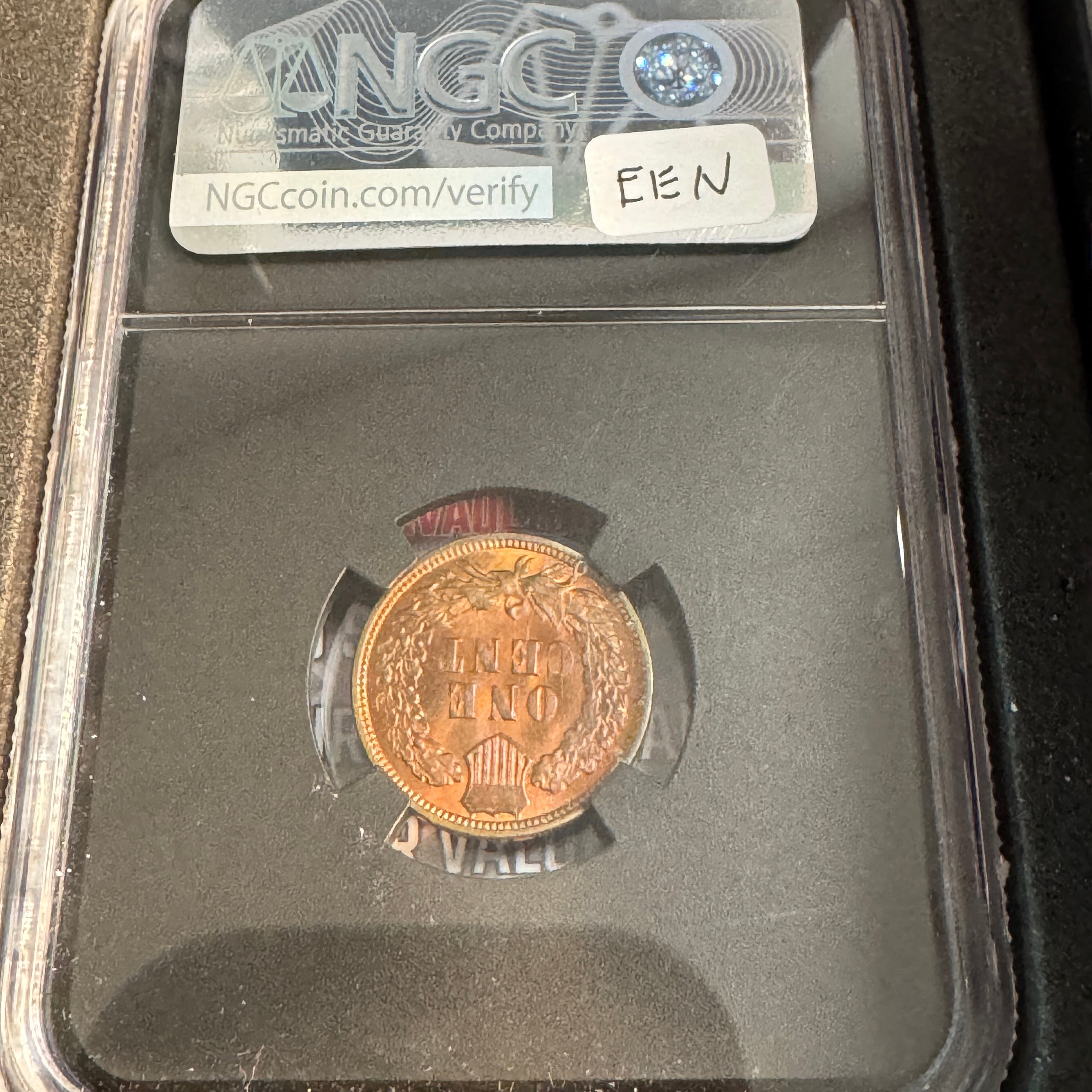 1908 Indian Head Cent 1c, VaultBox NGC MS-64 RB