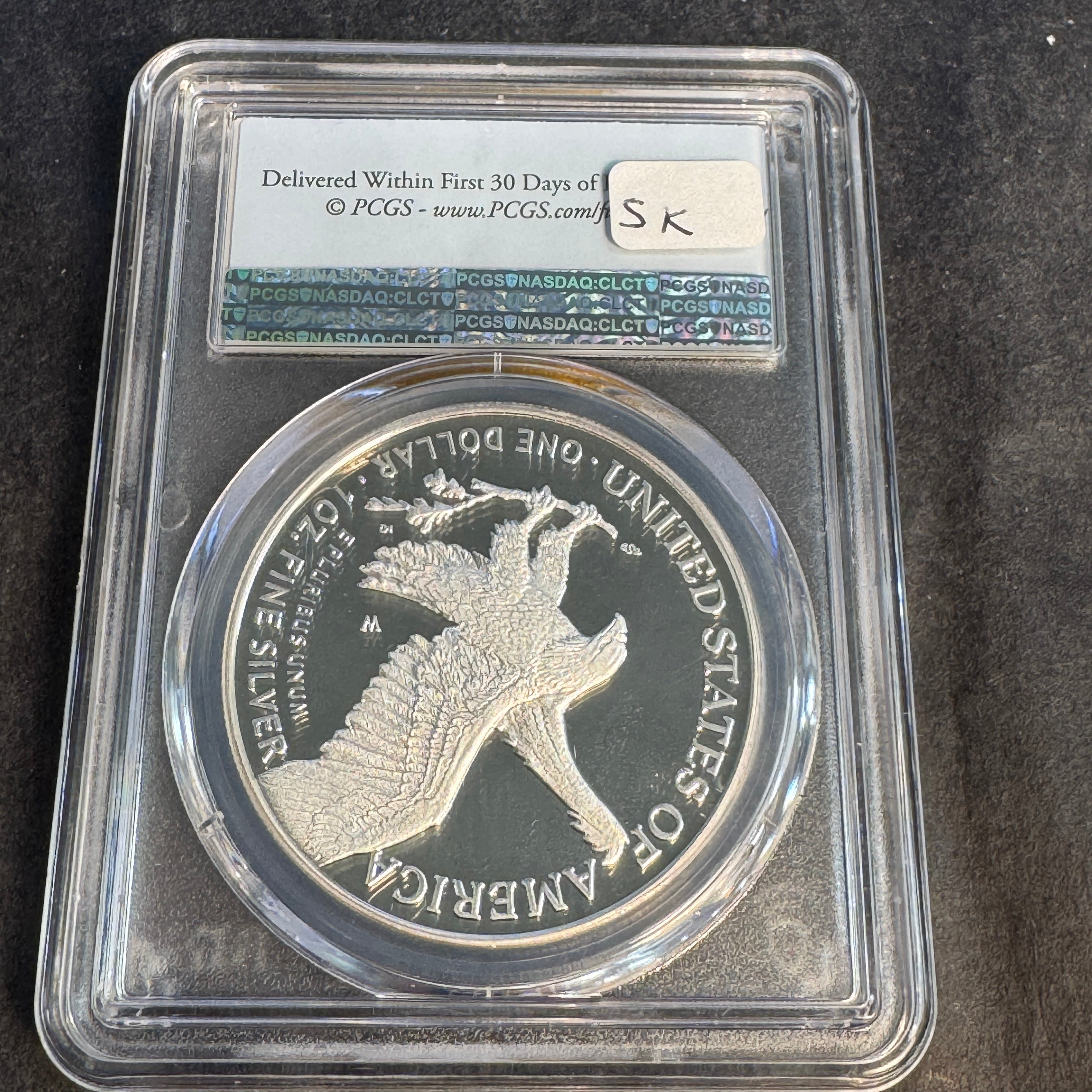 2021-W Proof Silver Eagle, First Strike PCGS PR-70 DCAM, Type 2