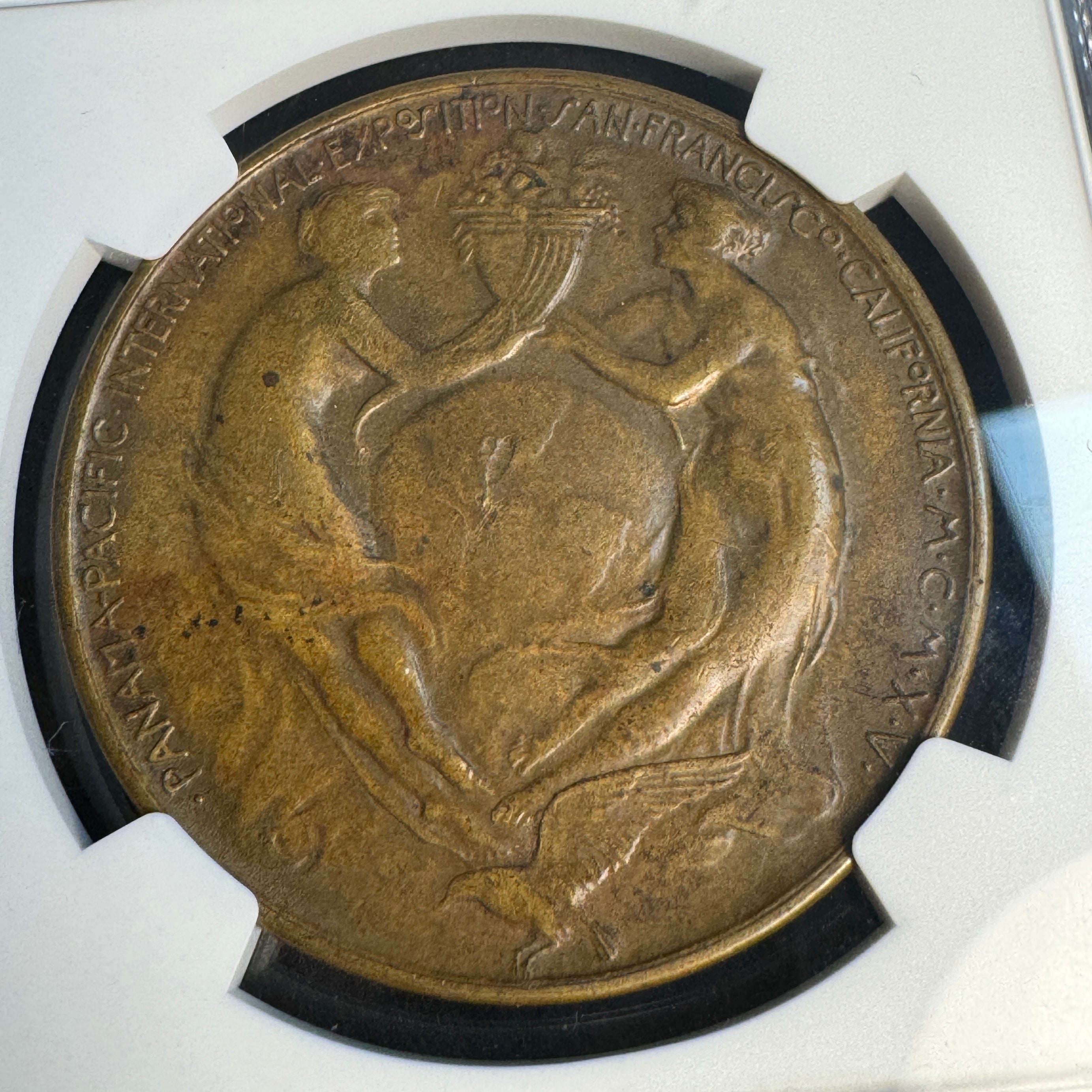 1915 Panama-Pacific Exposition Official Medal, San Francisco, CA HK-400, NGC AU-50