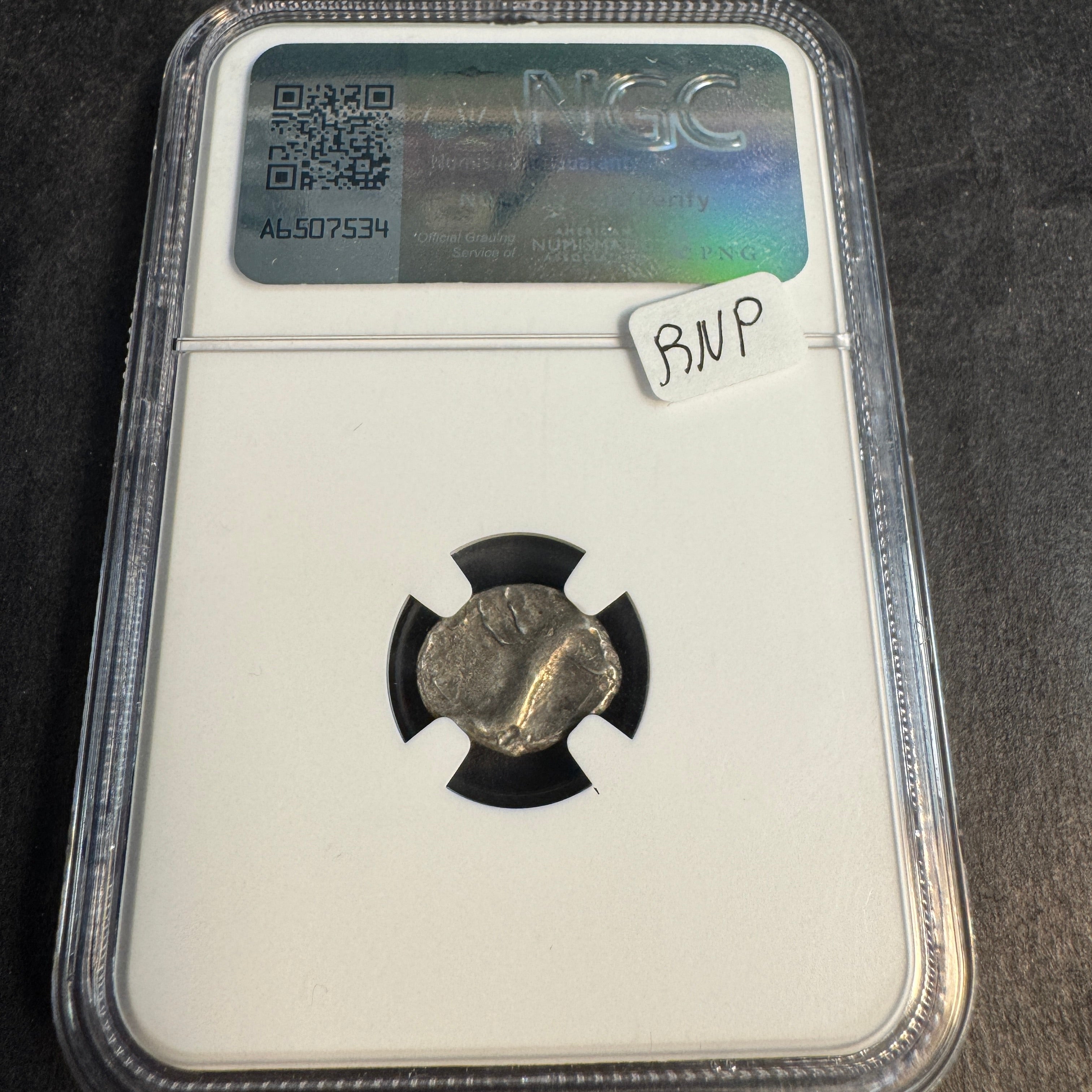 GAUL, Sequani Tribe 1st Cen. BC AR Quinarius, Head / Boar, NGC Ancients