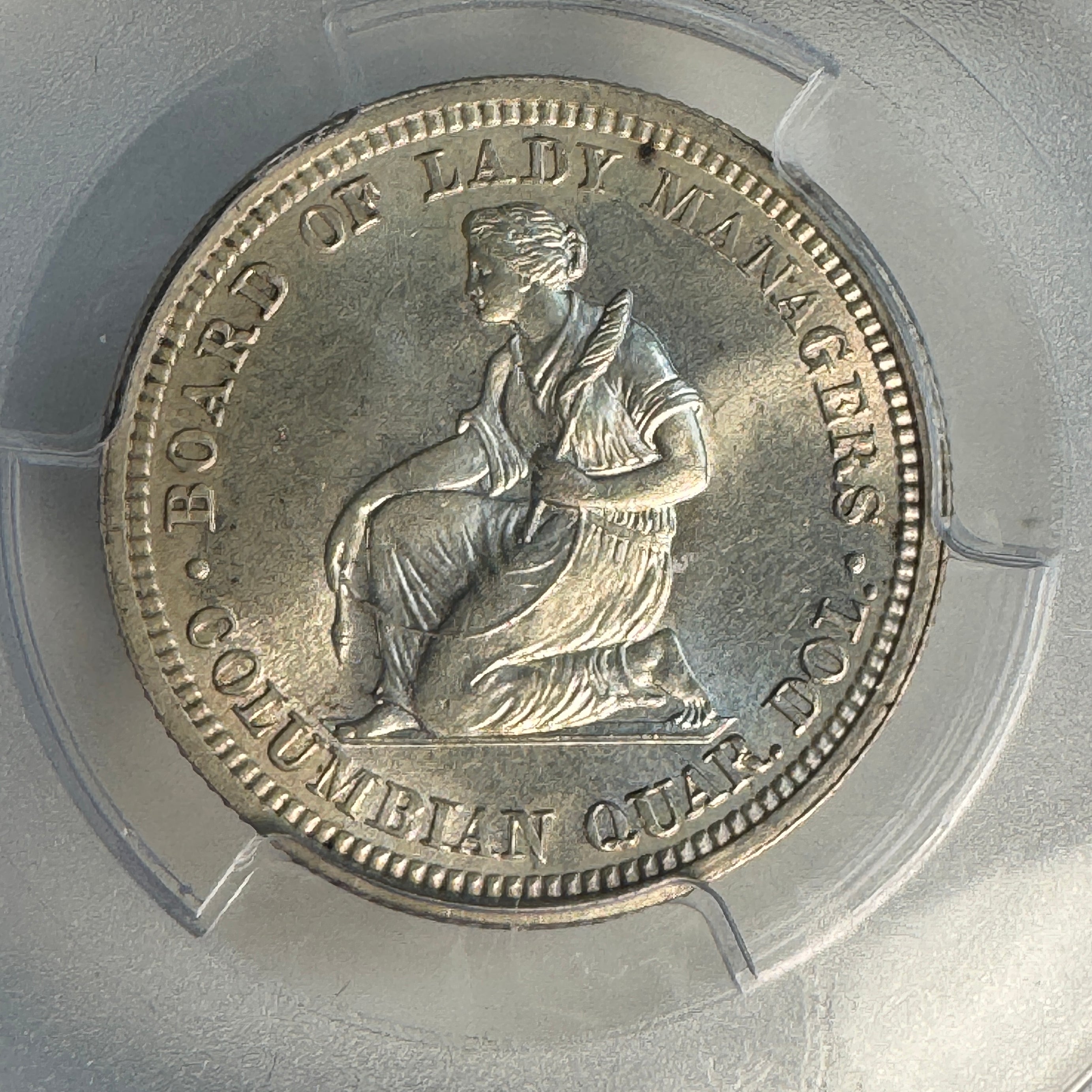 1893 Isabella Silver Columbian Exposition Quarter, PCGS MS-64+