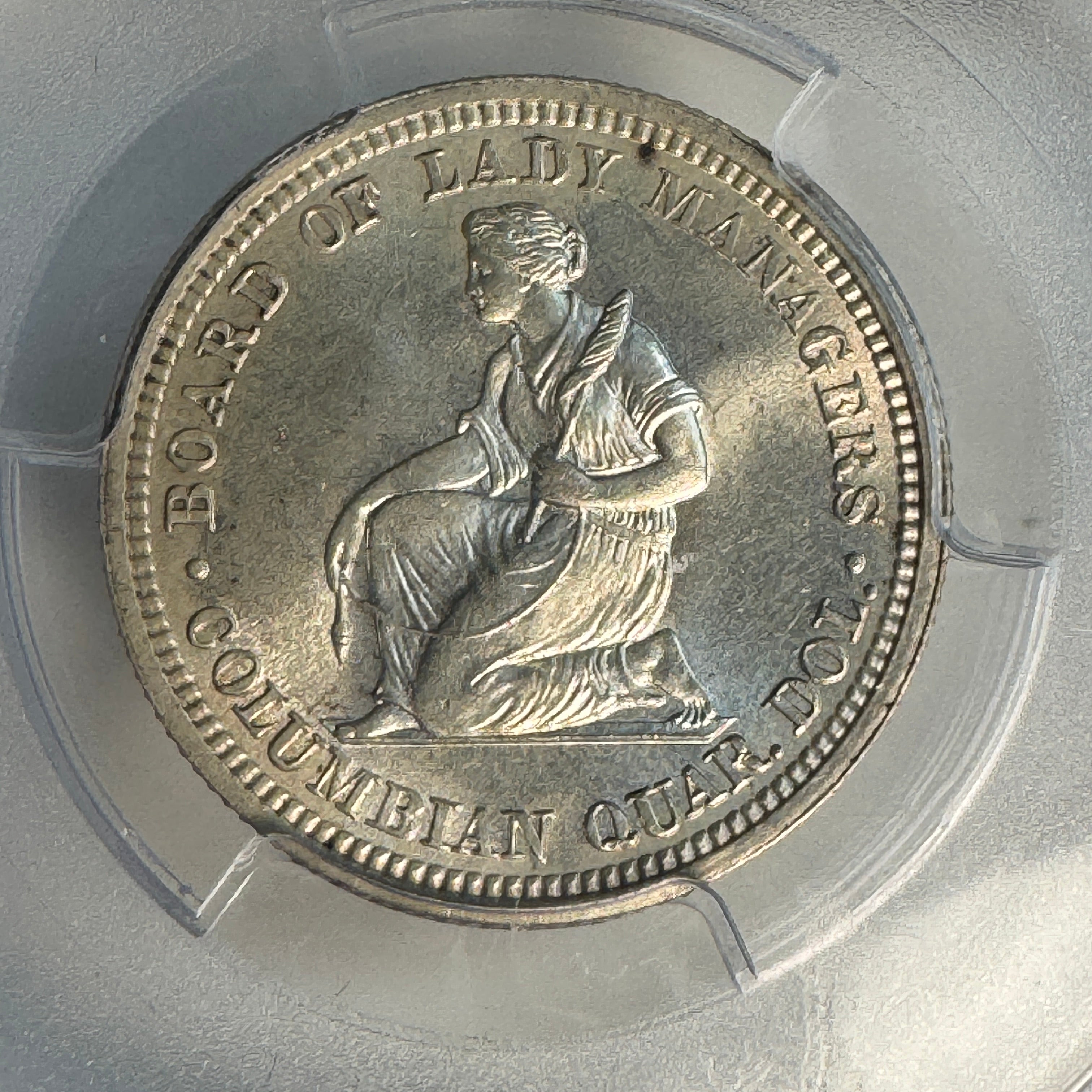 1893 Isabella Silver Columbian Exposition Quarter, PCGS MS-64+