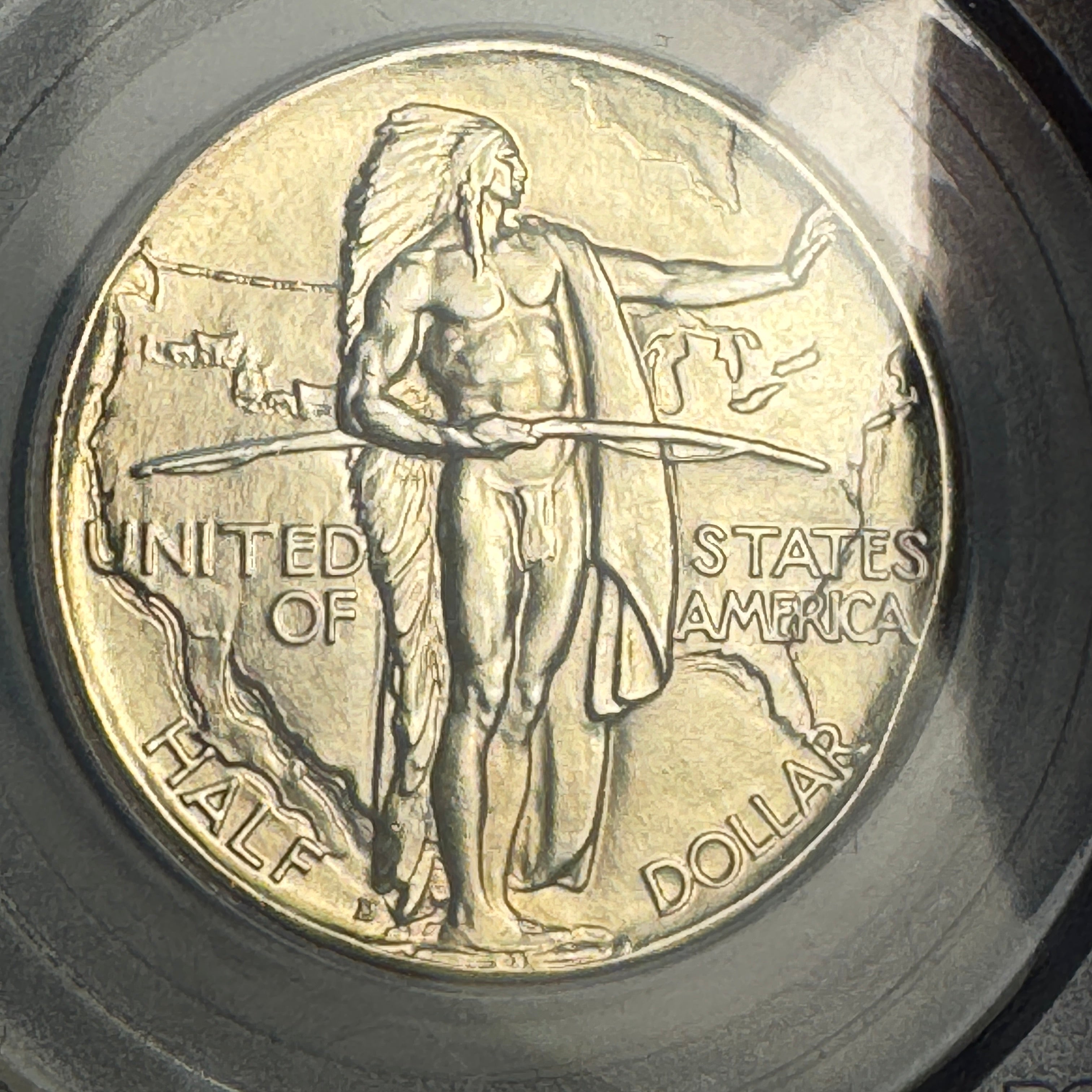 1937-D Oregon Trail Half Dollar Classic Commemorative, OGH PCGS MS-64