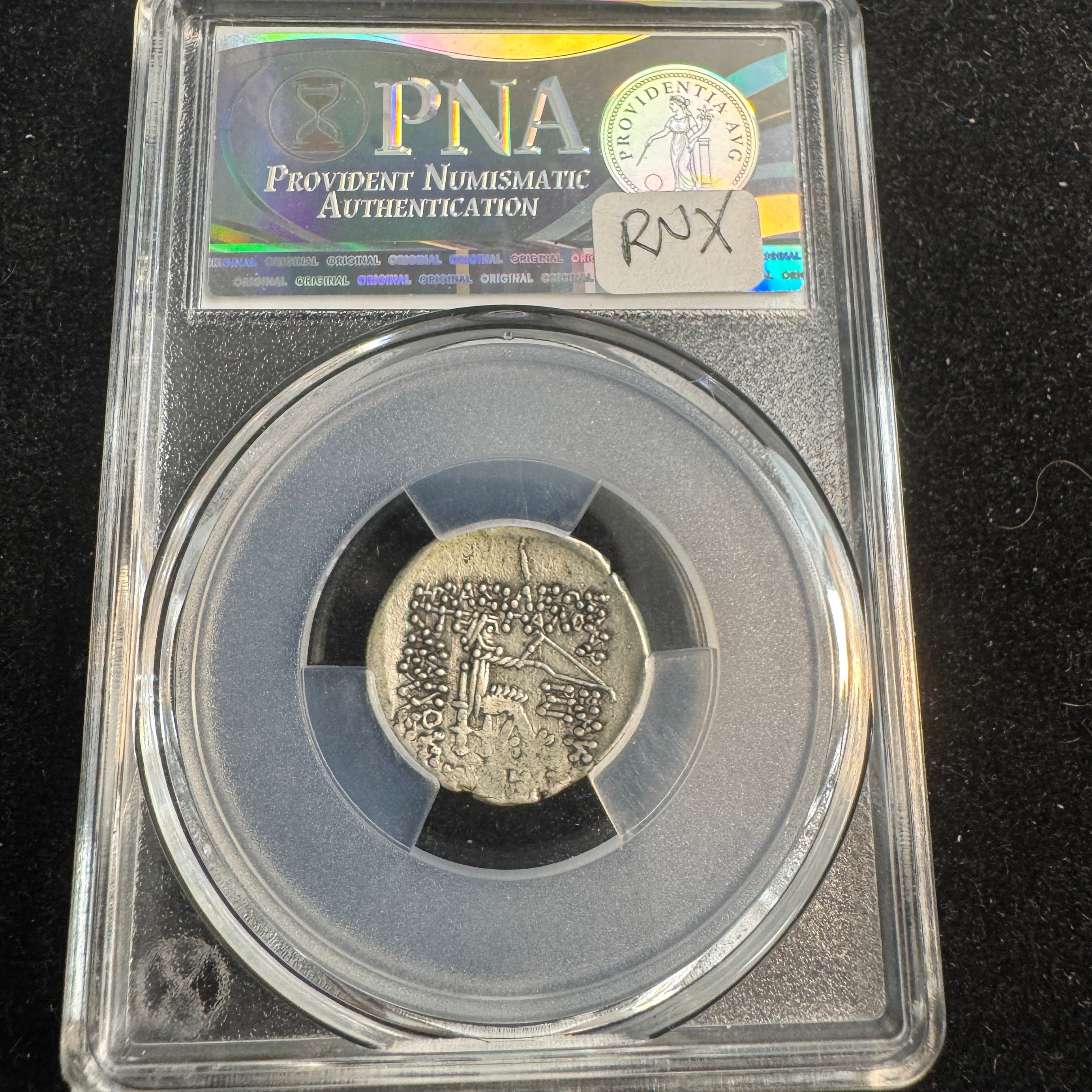 Parthian Kingdom Phraates III (70-57 BC) AR Drachm, Arsakes w/bow, PNA Choice XF