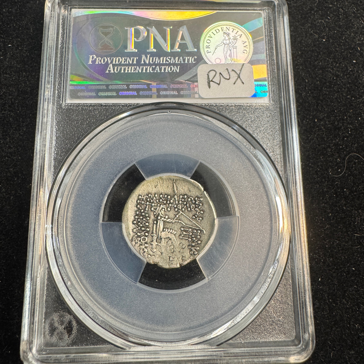 Parthian Kingdom Phraates III (70-57 BC) AR Drachm, Arsakes w/bow, PNA Choice XF