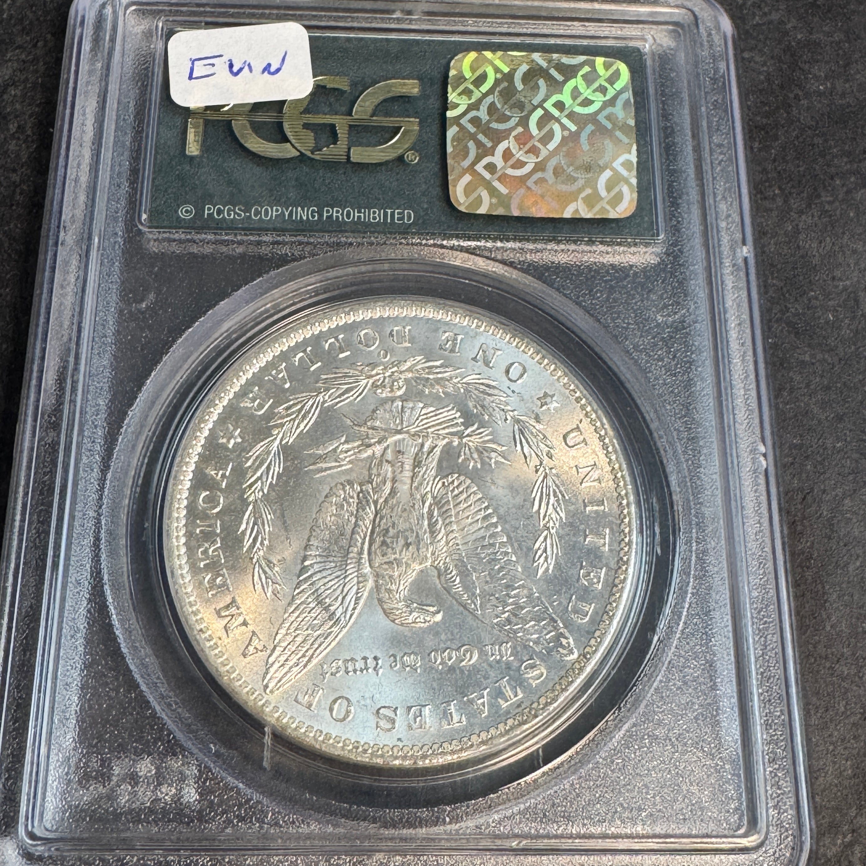 1885-O Morgan Silver Dollar, OGH PCGS MS-65