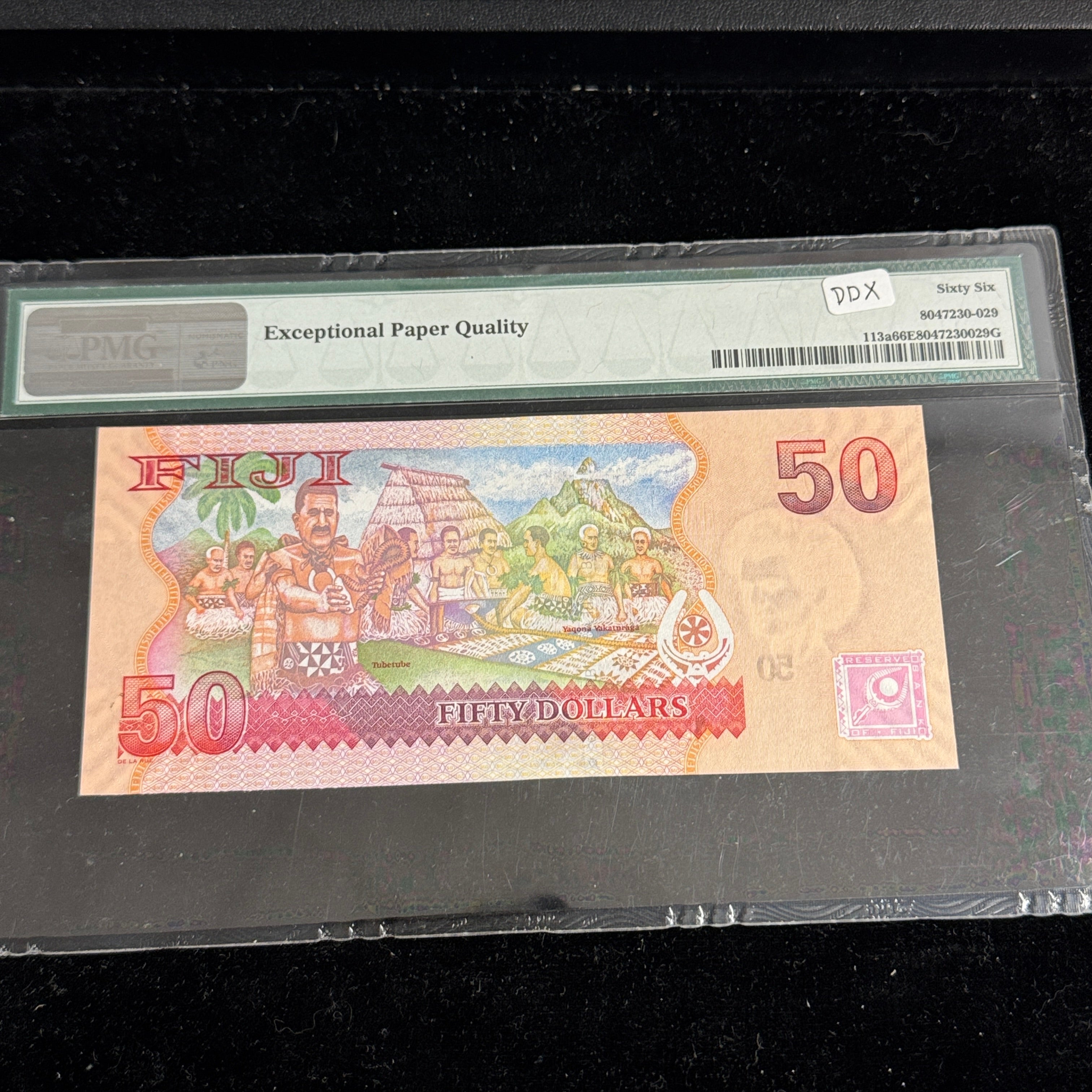 Fiji 2007 $50 Dollars, P#113a, PMG 66 Gem Unc EPQ