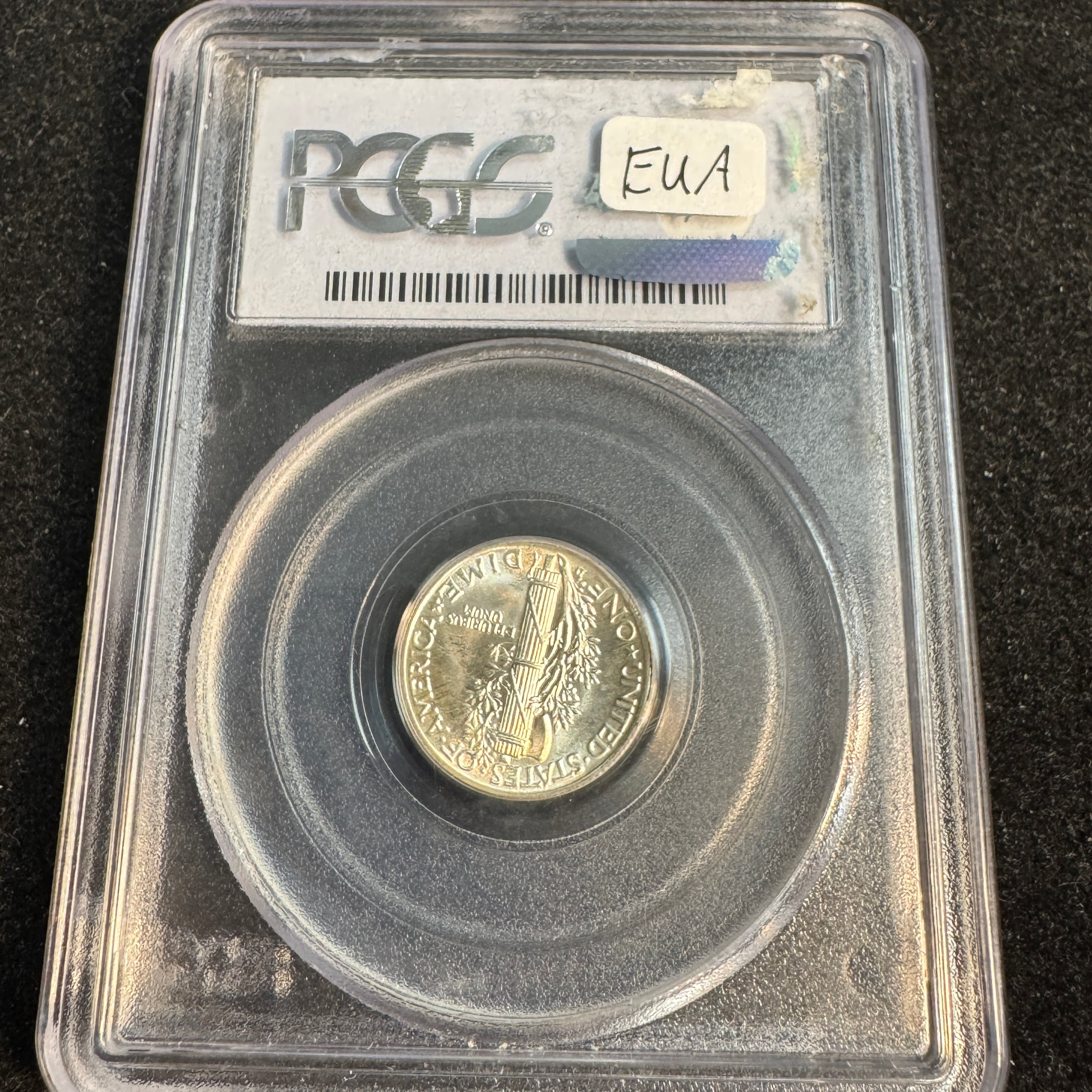 1939-D Mercury Dime 10c, PCGS MS-67 FB