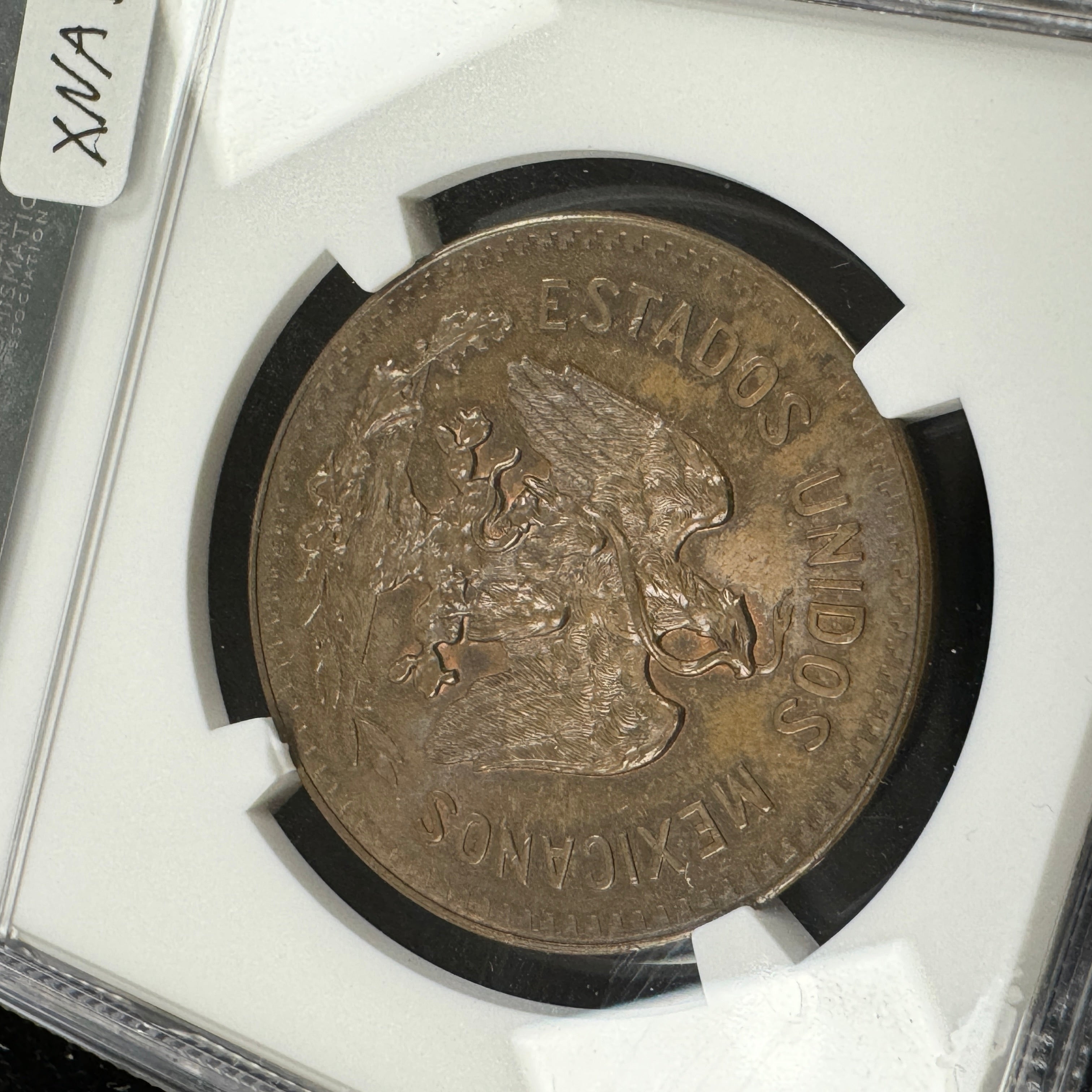 1935 Mo Mexico 20 Centavos Bronze, NGC MS-65 BN 🇲🇽