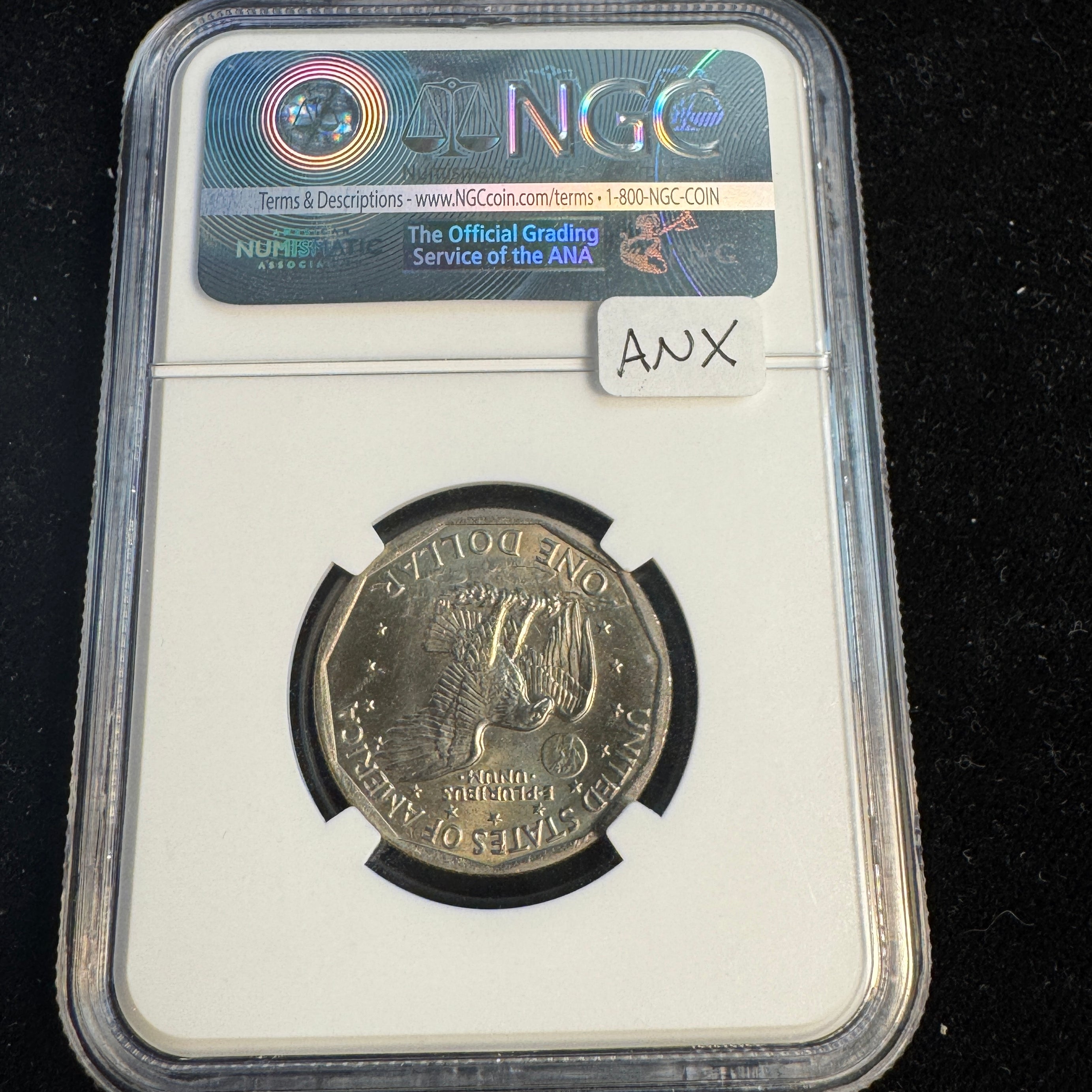 1979 P Wide Rim Variety Susan B Anthony Dollar $1, NGC MS-66