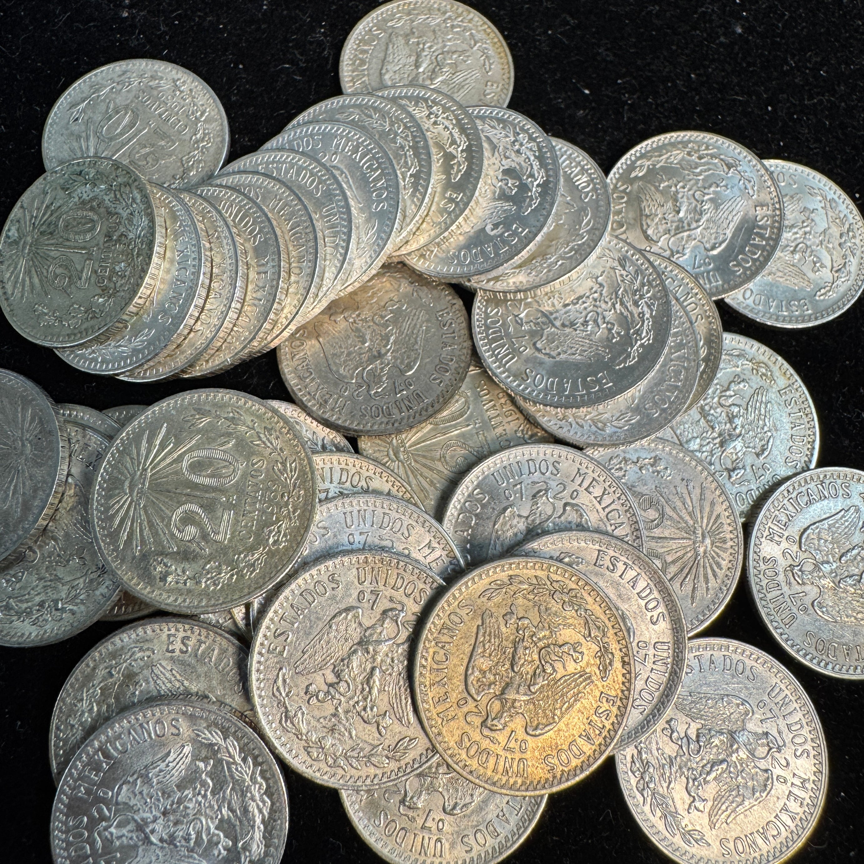 1939 Mexico 20 Centavos Silver, KM#438, AU+/MS 🇲🇽