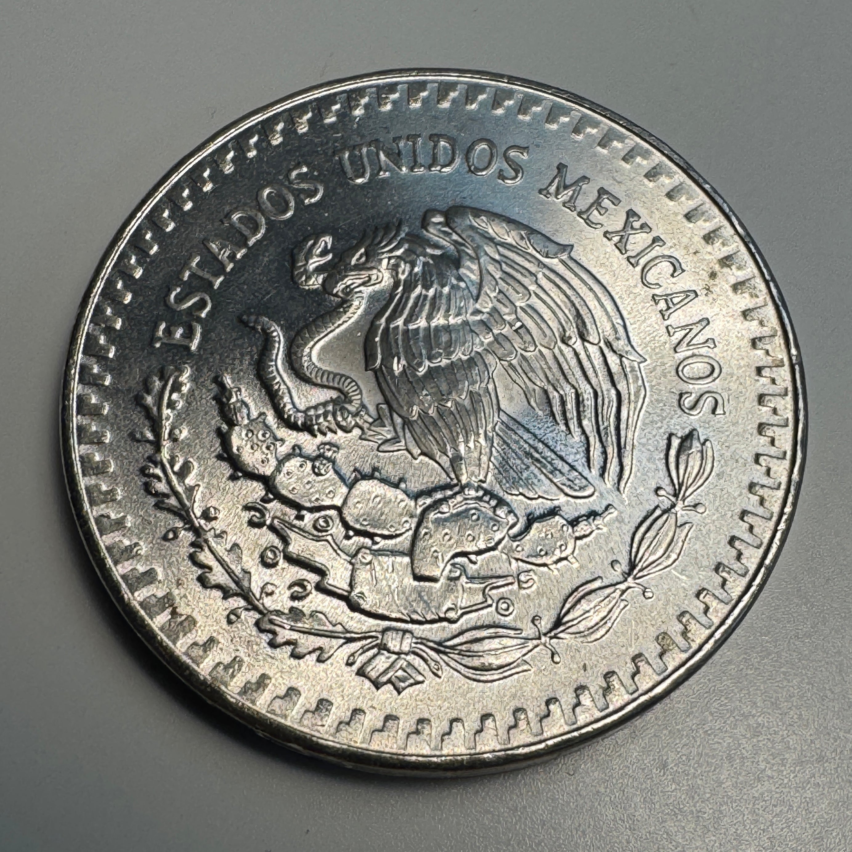 1985 Mo Mexico Libertad 1 Onza “Plata Pura” Silver 🇲🇽