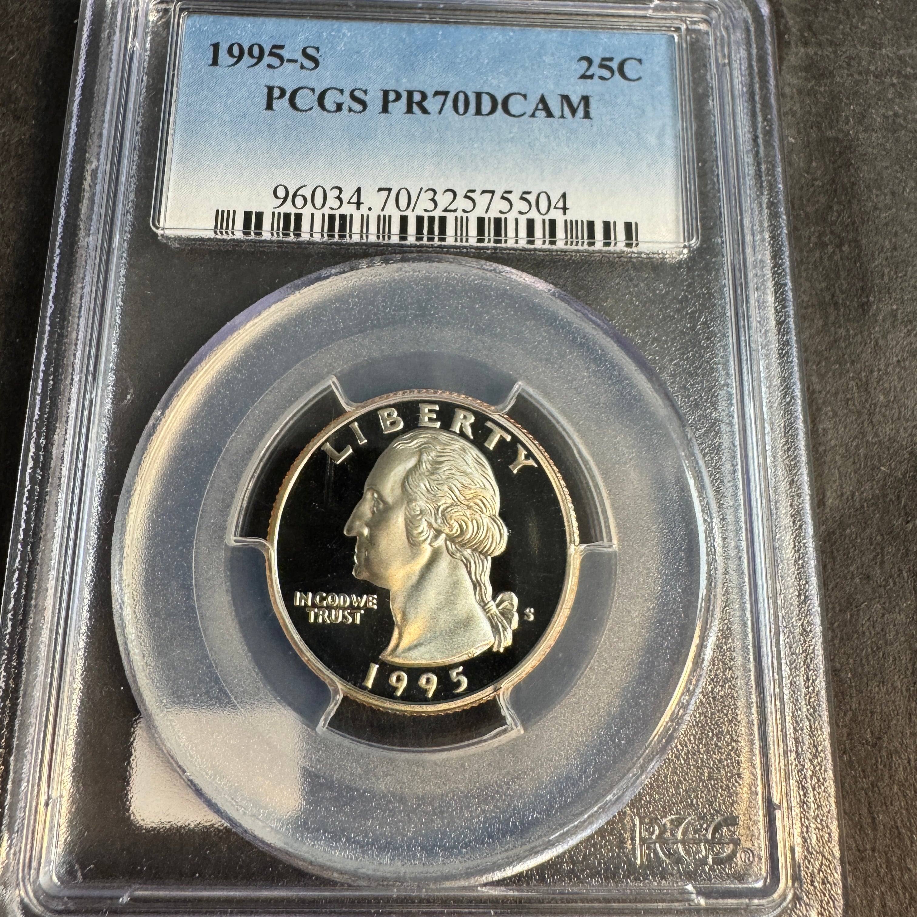 1995-S Washington Quarter Proof - PCGS PR-70 DCAM