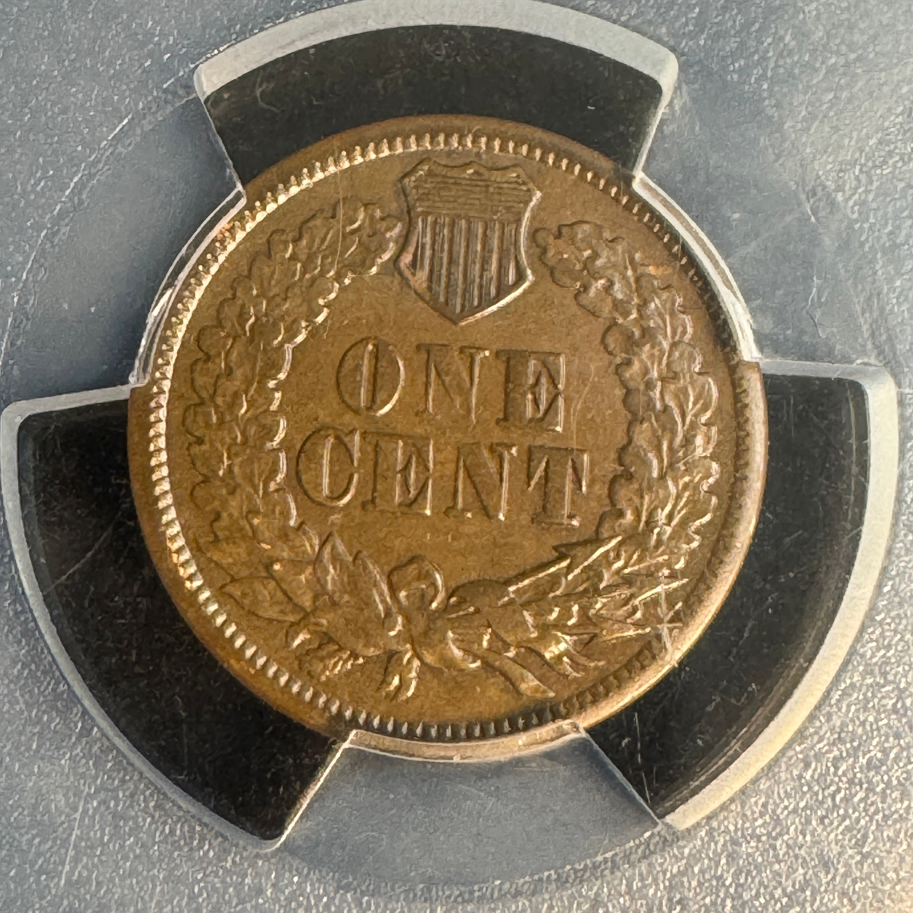 1877 Indian Head Cent US 1c Key Date, PCGS VF-35