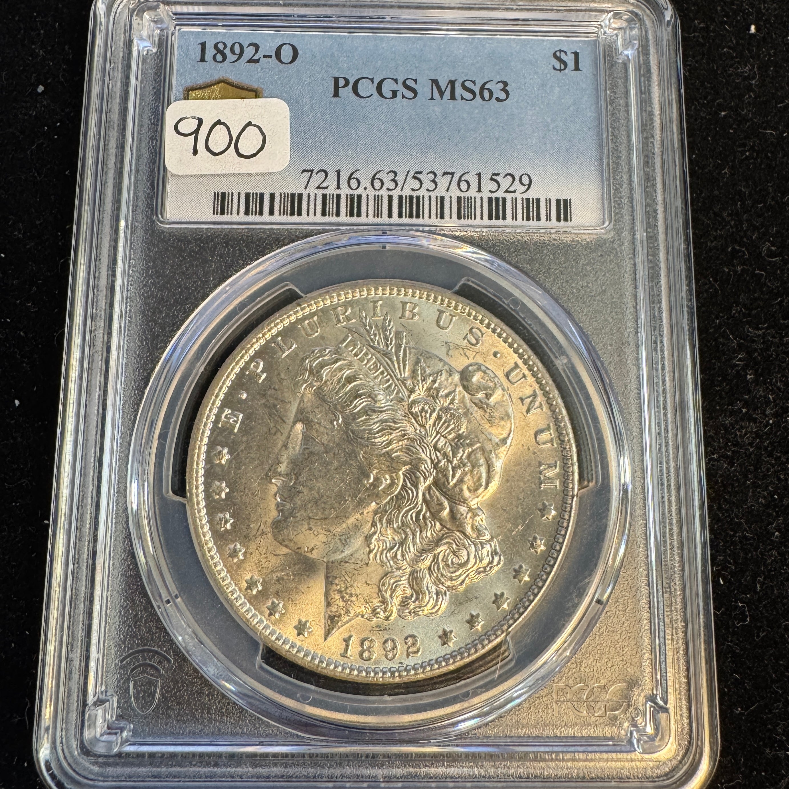 1892-O Morgan Silver Dollar, PCGS MS-63