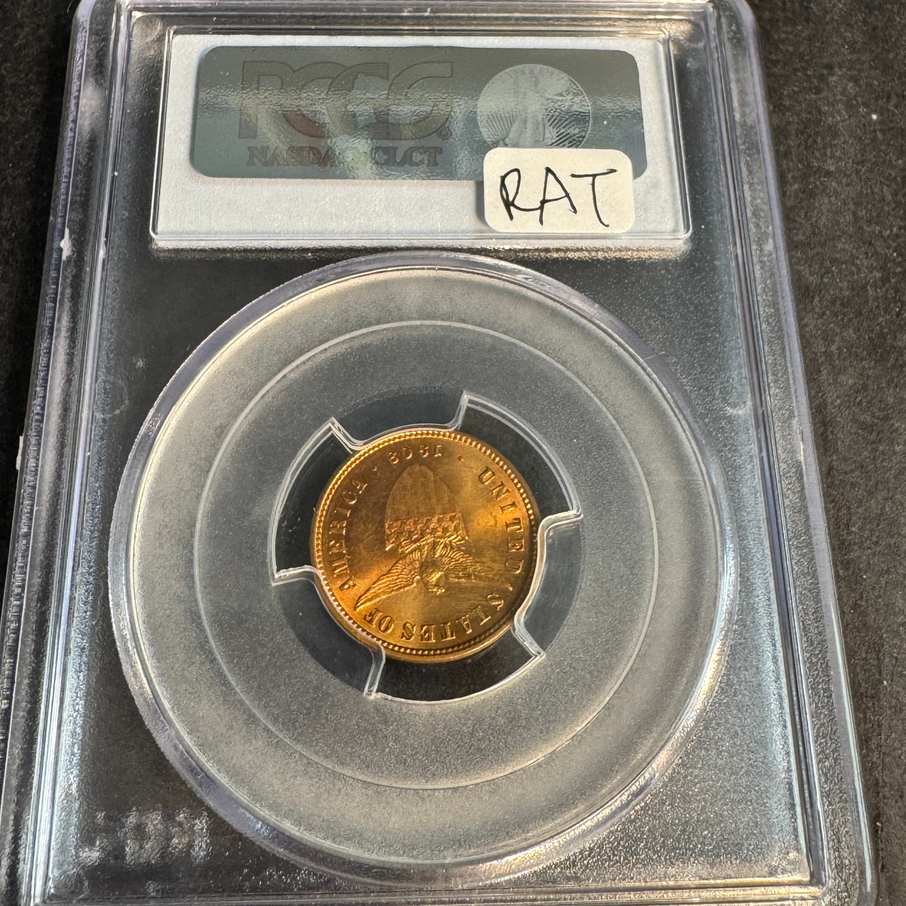 1903 US Philippines 1/2 Centavo, PCGS MS-63 RB Red-Brown