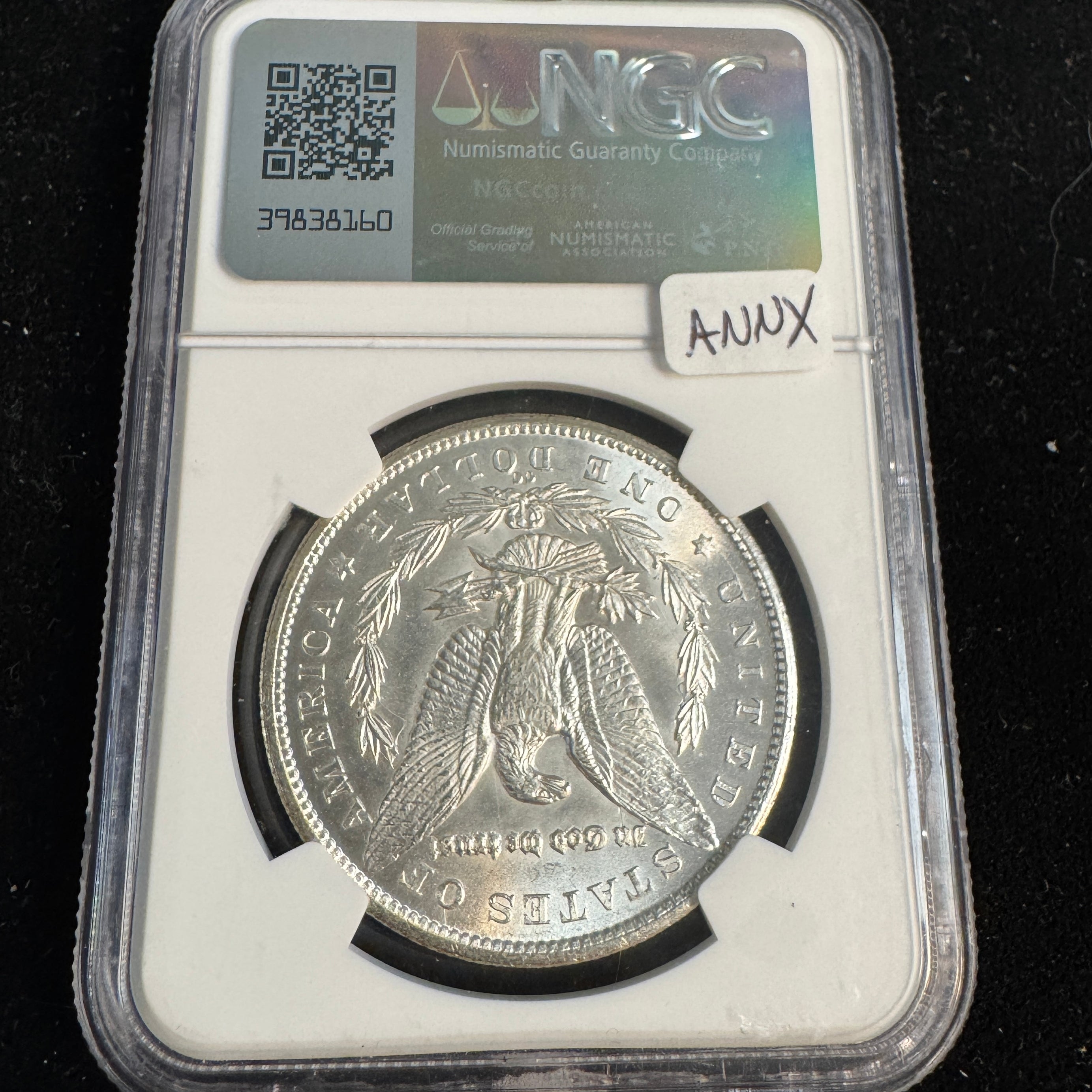 1880-CC Morgan Silver Dollar, NGC MS-62